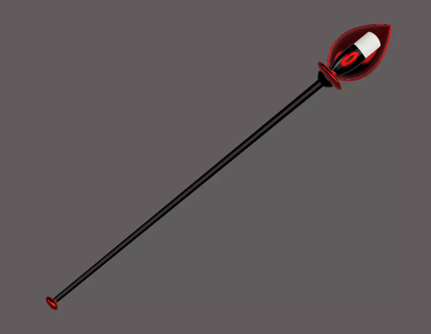 Hazbin Hotel - Alastor cane 3D print model