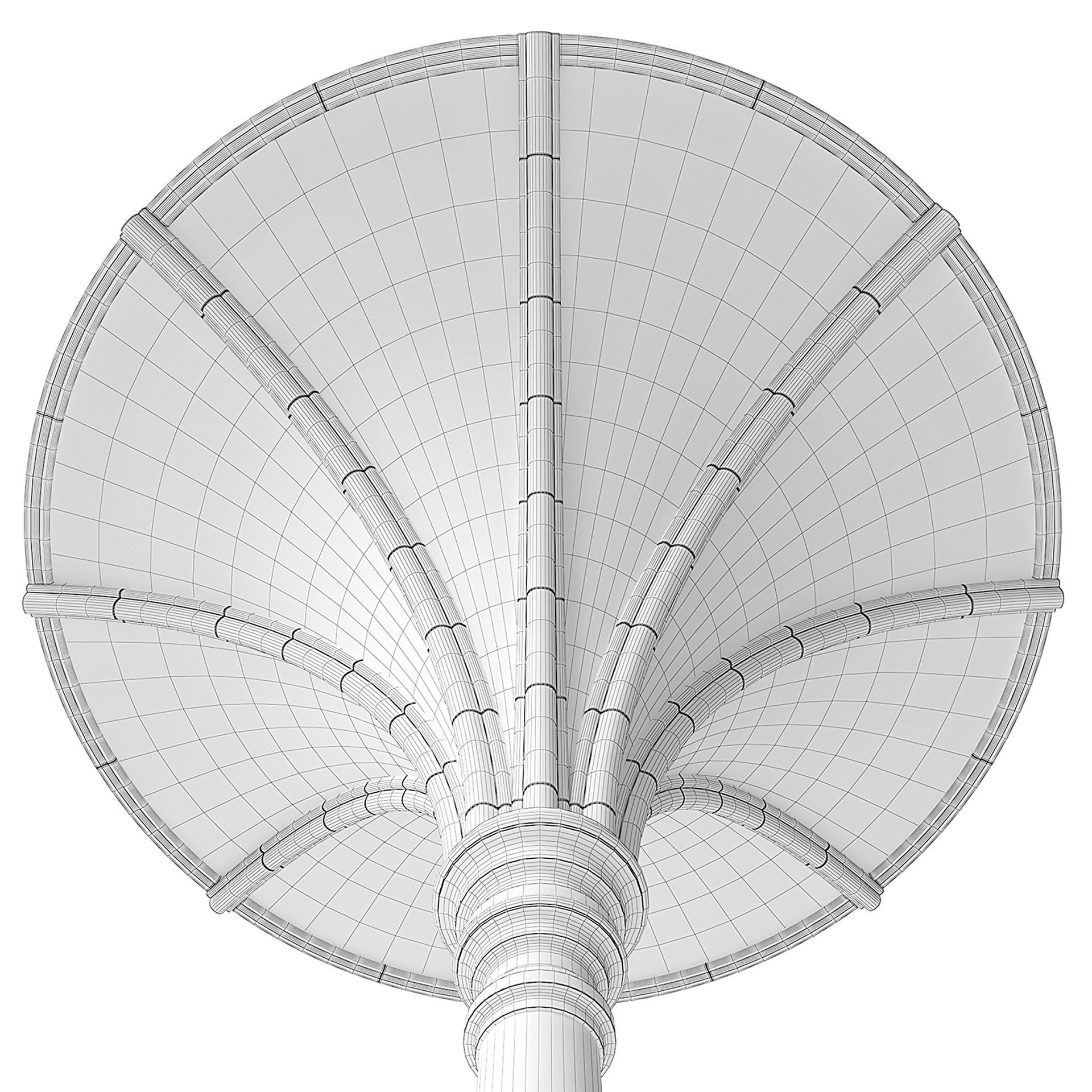 Throme Room Pillar Ceiling Middle 3D model_2