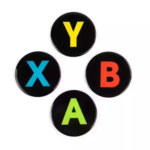 xbox buttons stl raised letters  3D print model