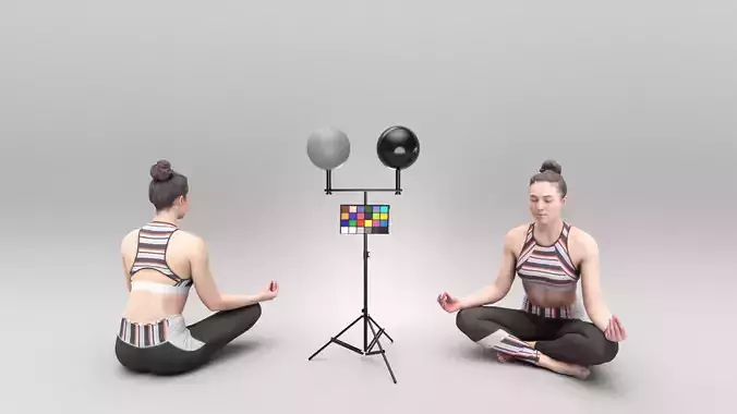 Woman in lotus pose 429