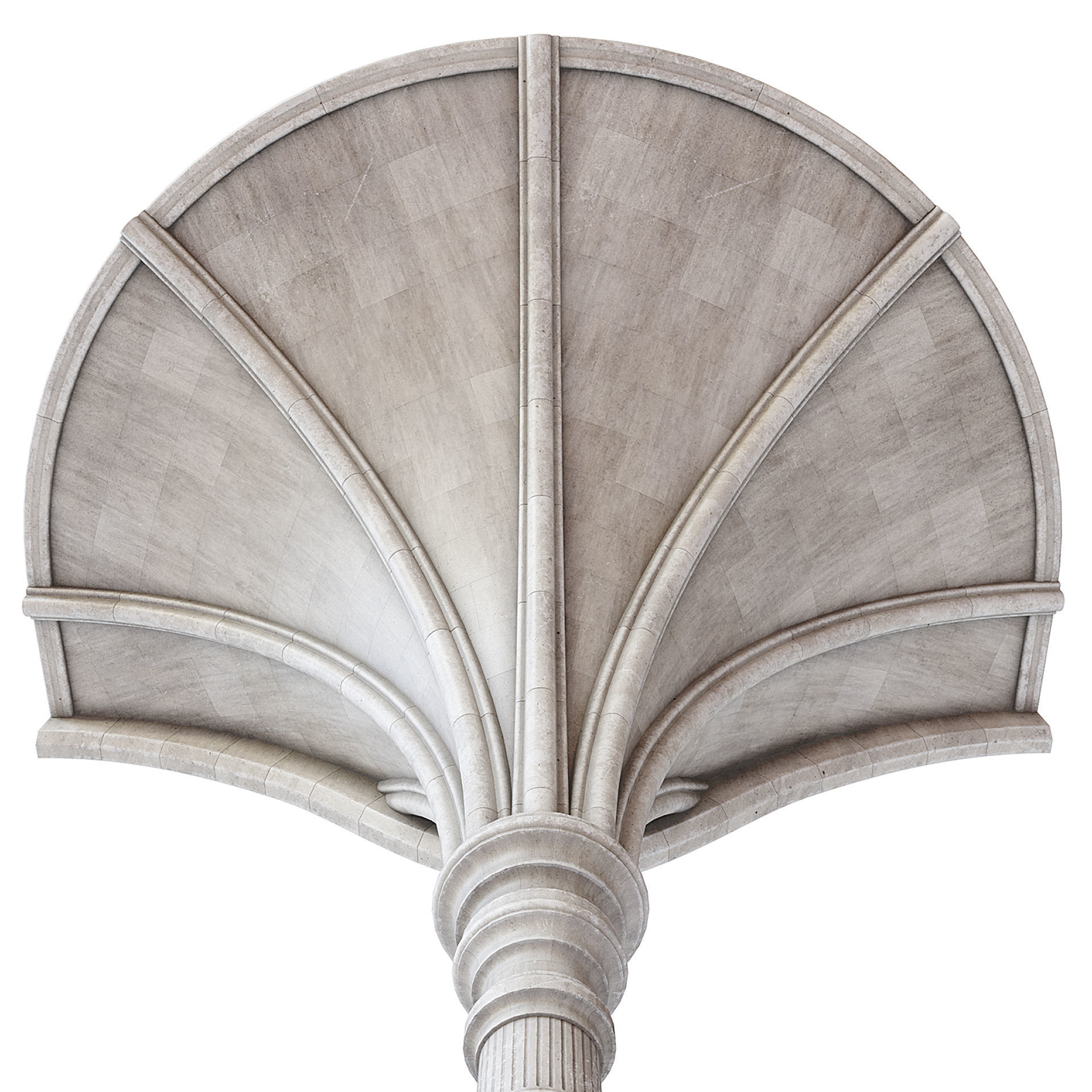 Throne Room Pillar Ceiling Side 3D model_3