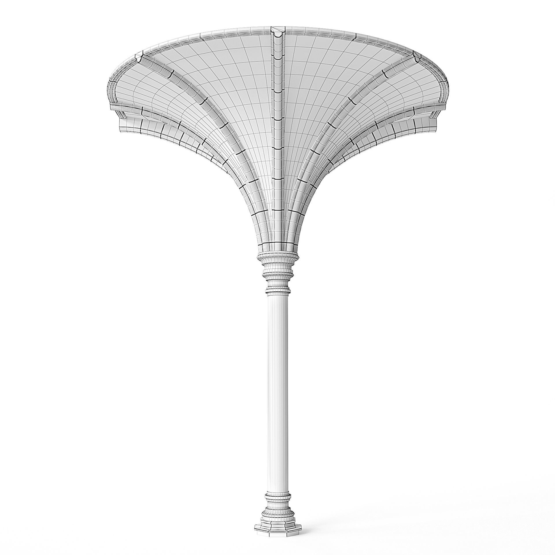 Throne Room Pillar Ceiling Side 3D model_1