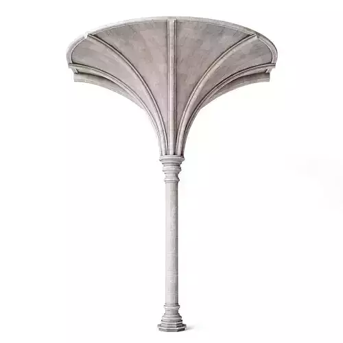 Throne Room Pillar Ceiling Side 3D model Throne Room Pillar Ceiling Side 3D model