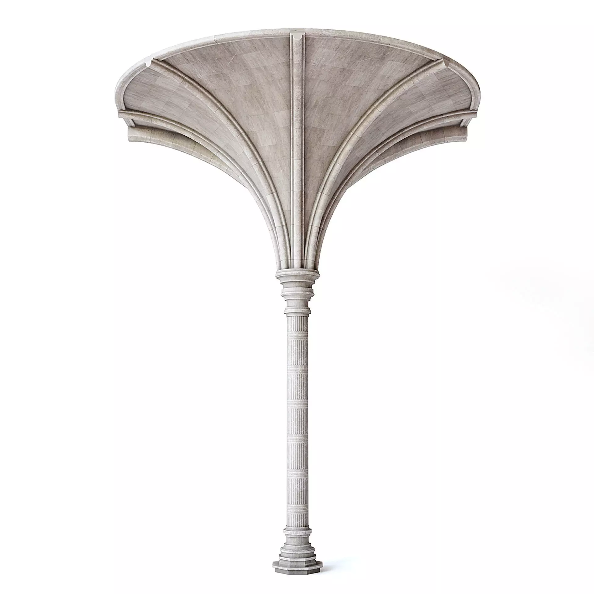 Throne Room Pillar Ceiling Side 3D model_0