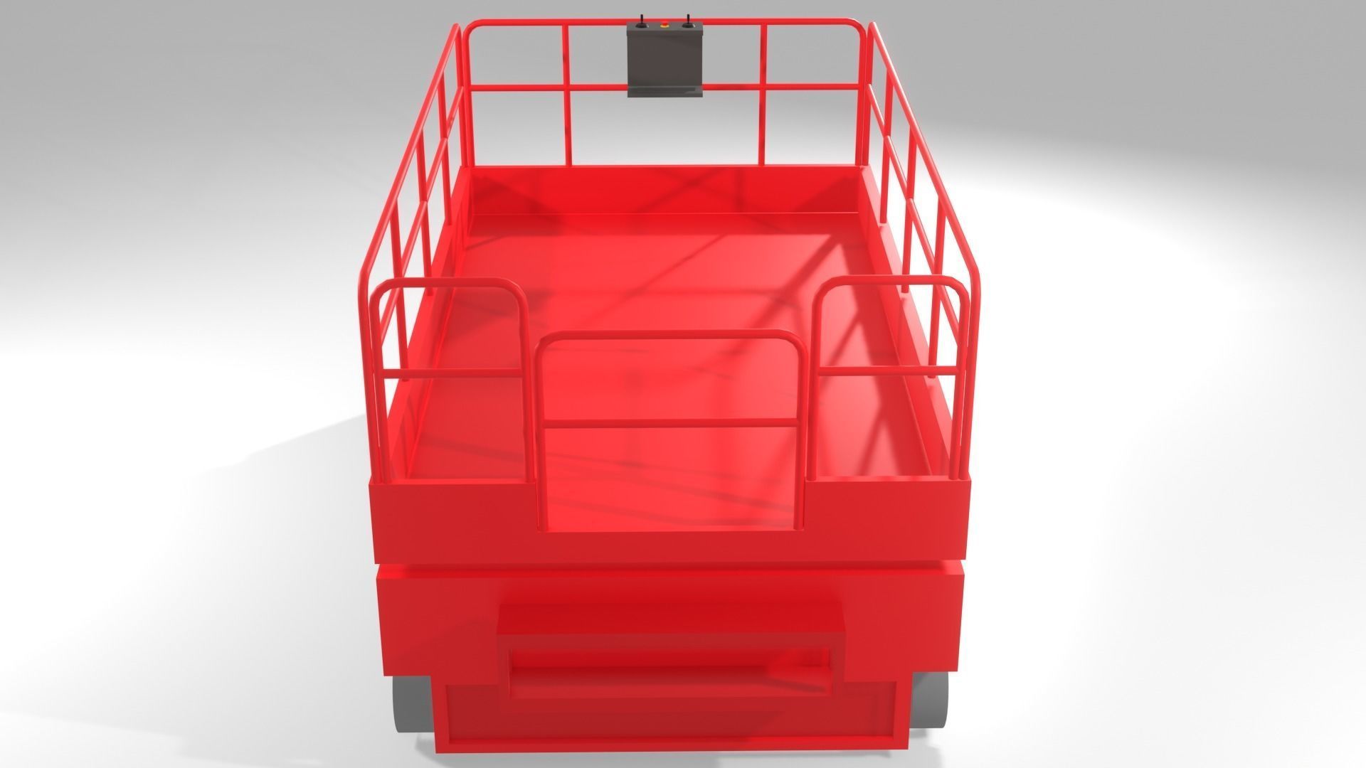 Scissor Lifter - Manlift Low-poly 3D model_5