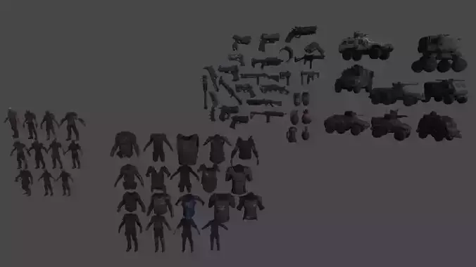 Zombie warfare pack Zombies Armor Weapons Trucks