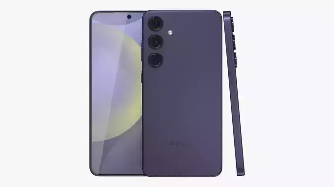 Samsung Galaxy S24 Plus Violet Low-poly 3D model