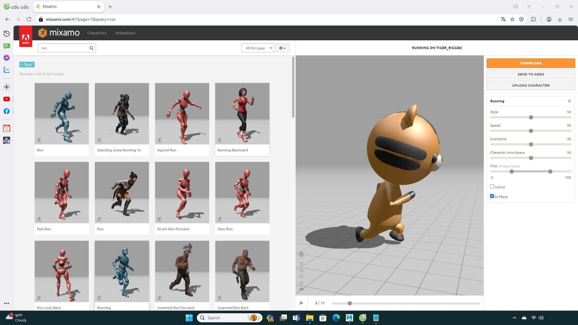 Stylized Tiger Animated v001 Low-poly 3D model_3