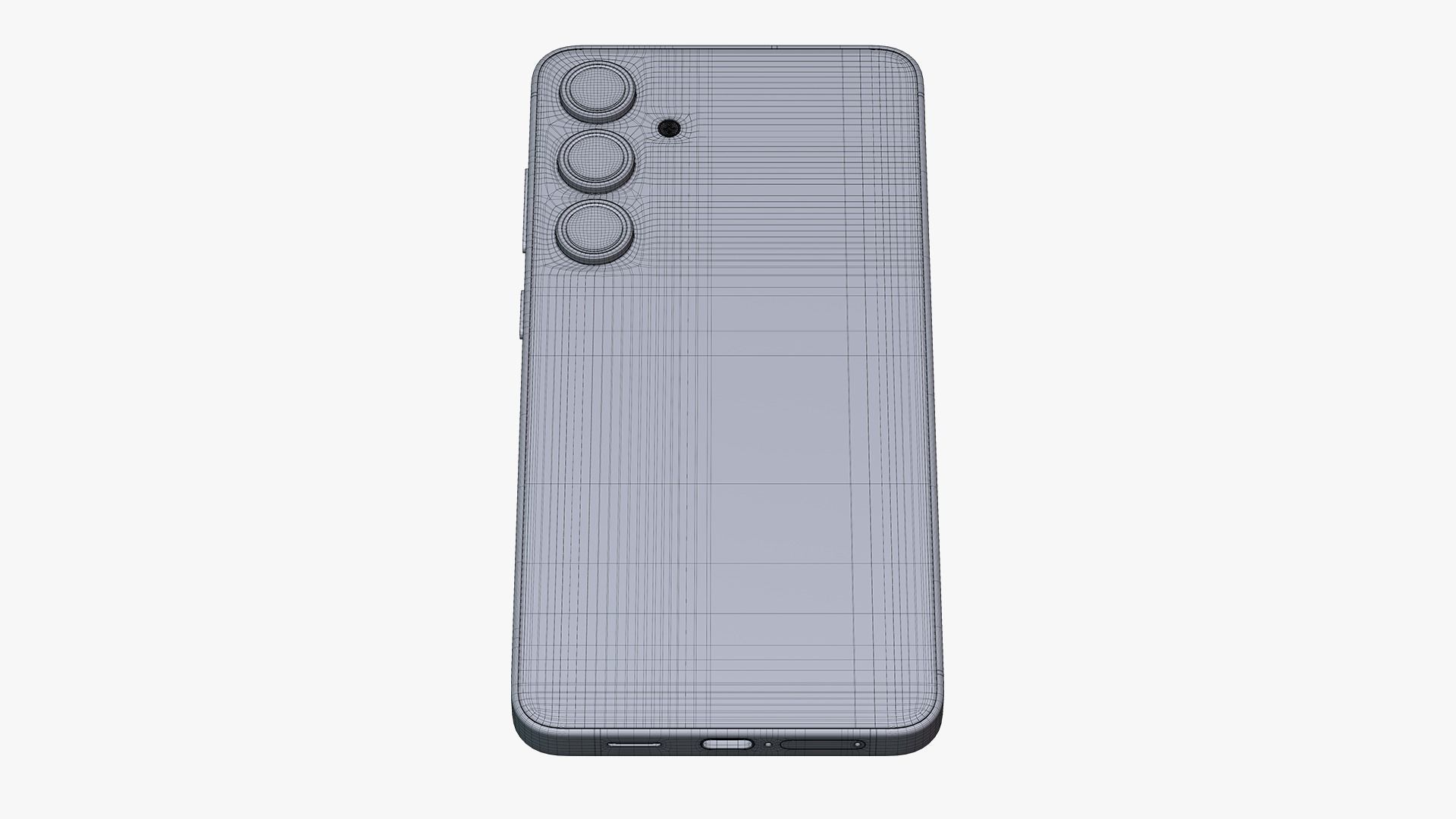 Samsung Galaxy S24 Plus Gray Low-poly 3D model_15