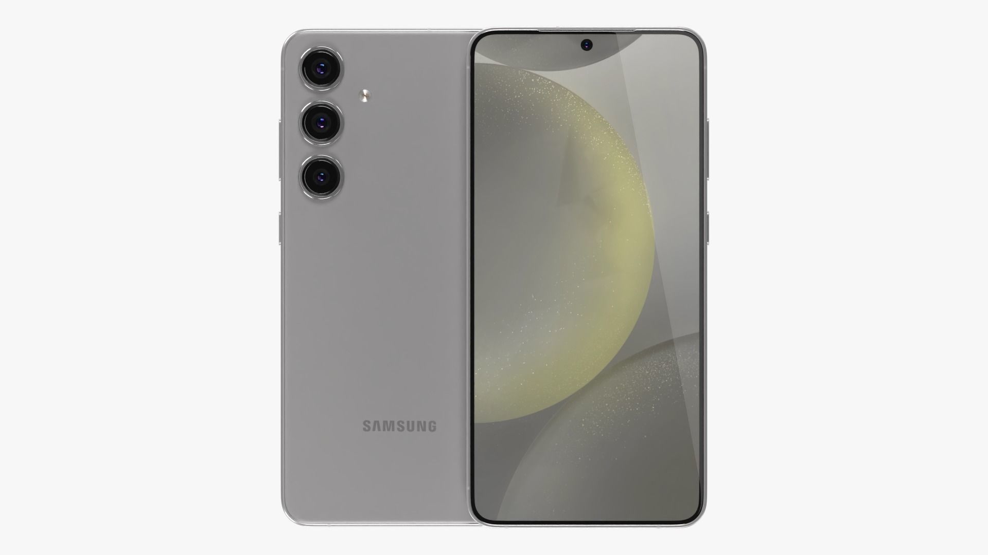 Samsung Galaxy S24 Plus Gray Low-poly 3D model_1