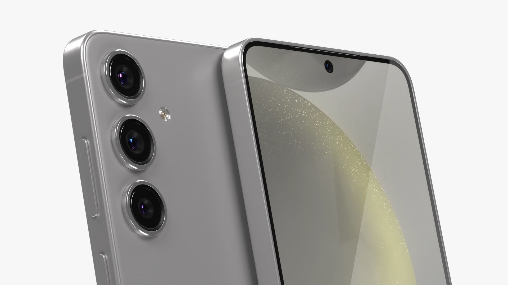 Samsung Galaxy S24 Plus Gray Low-poly 3D model_3