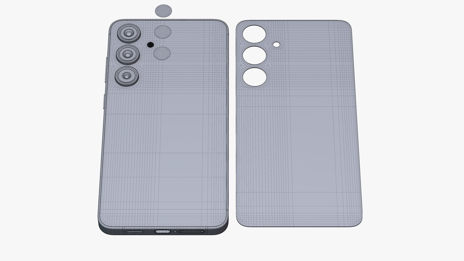 Samsung Galaxy S24 Plus Gray Low-poly 3D model_16