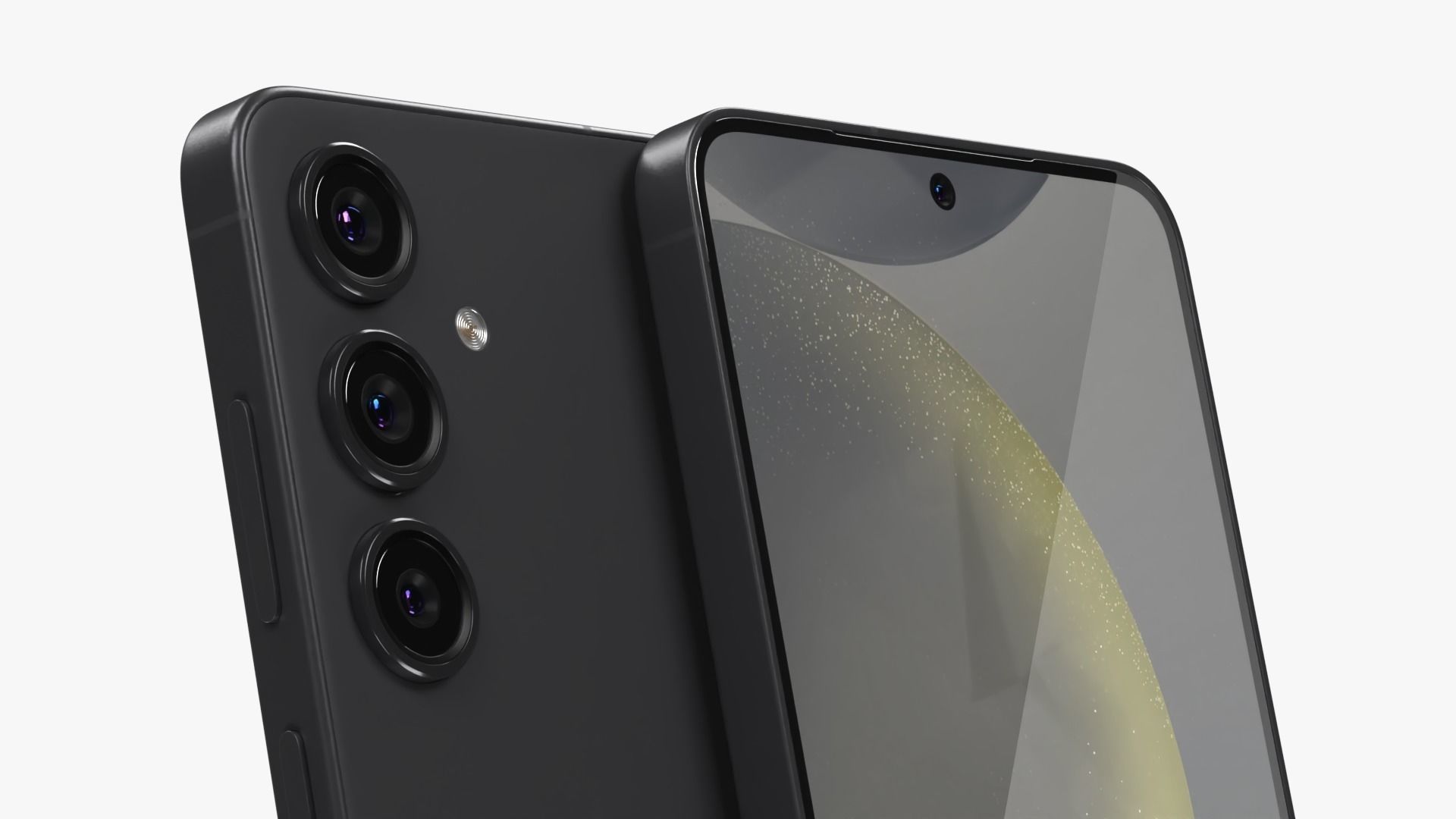 Samsung Galaxy S24 Plus Black Low-poly 3D model_3