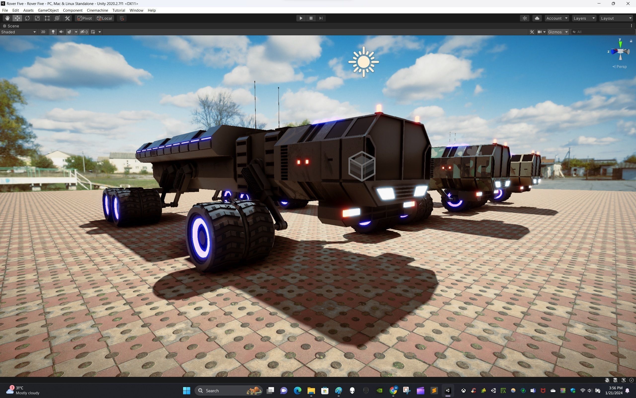 Rover Five Low-poly 3D model_16