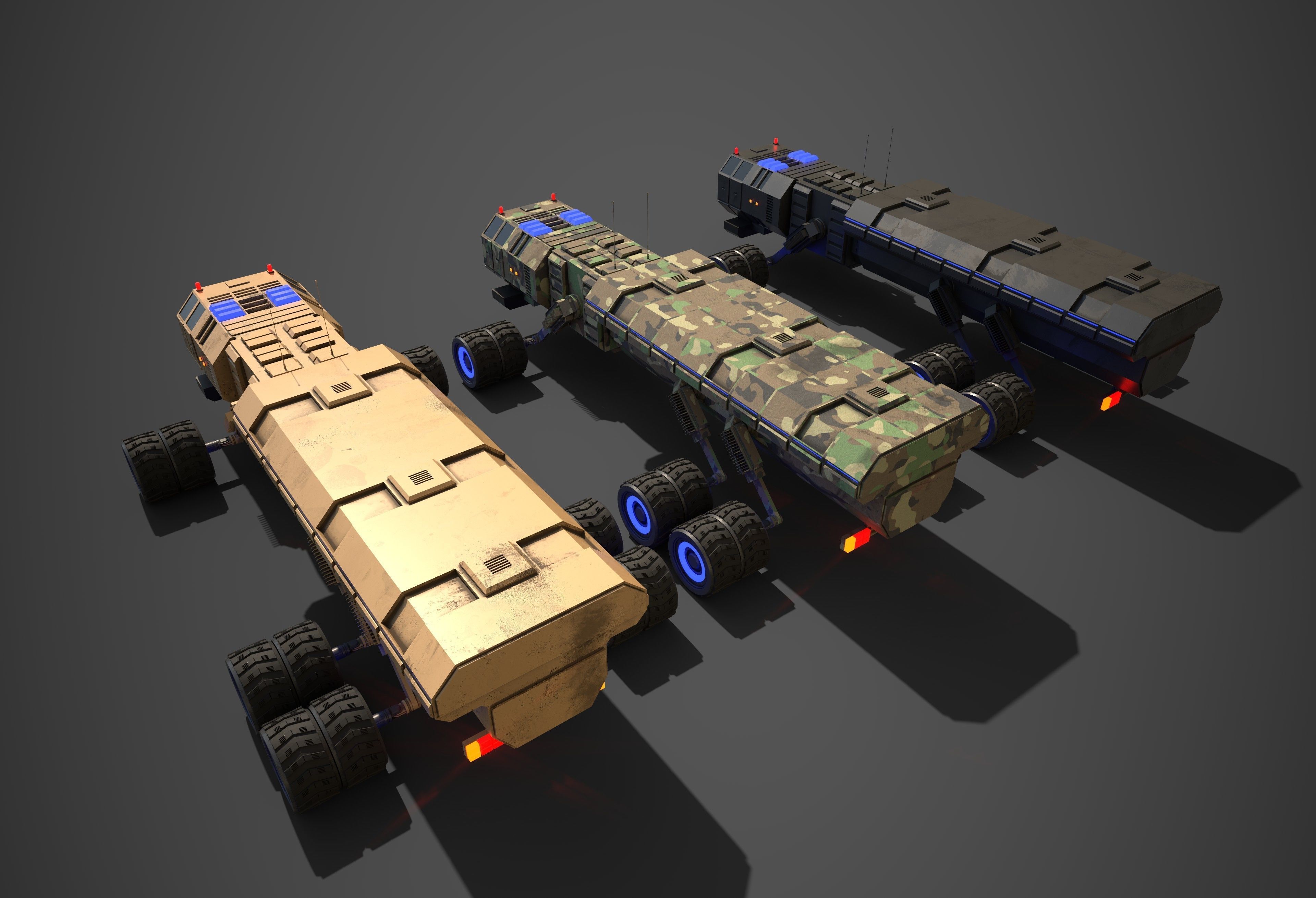 Rover Five Low-poly 3D model_6