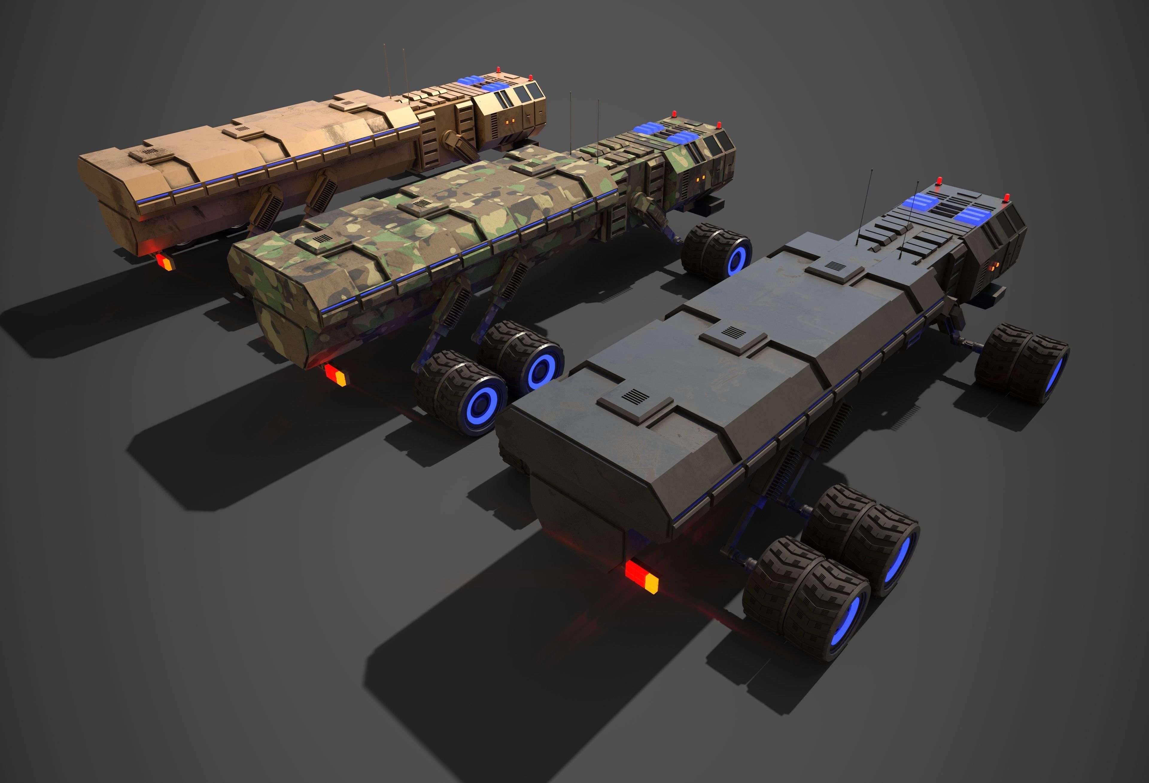 Rover Five Low-poly 3D model_3