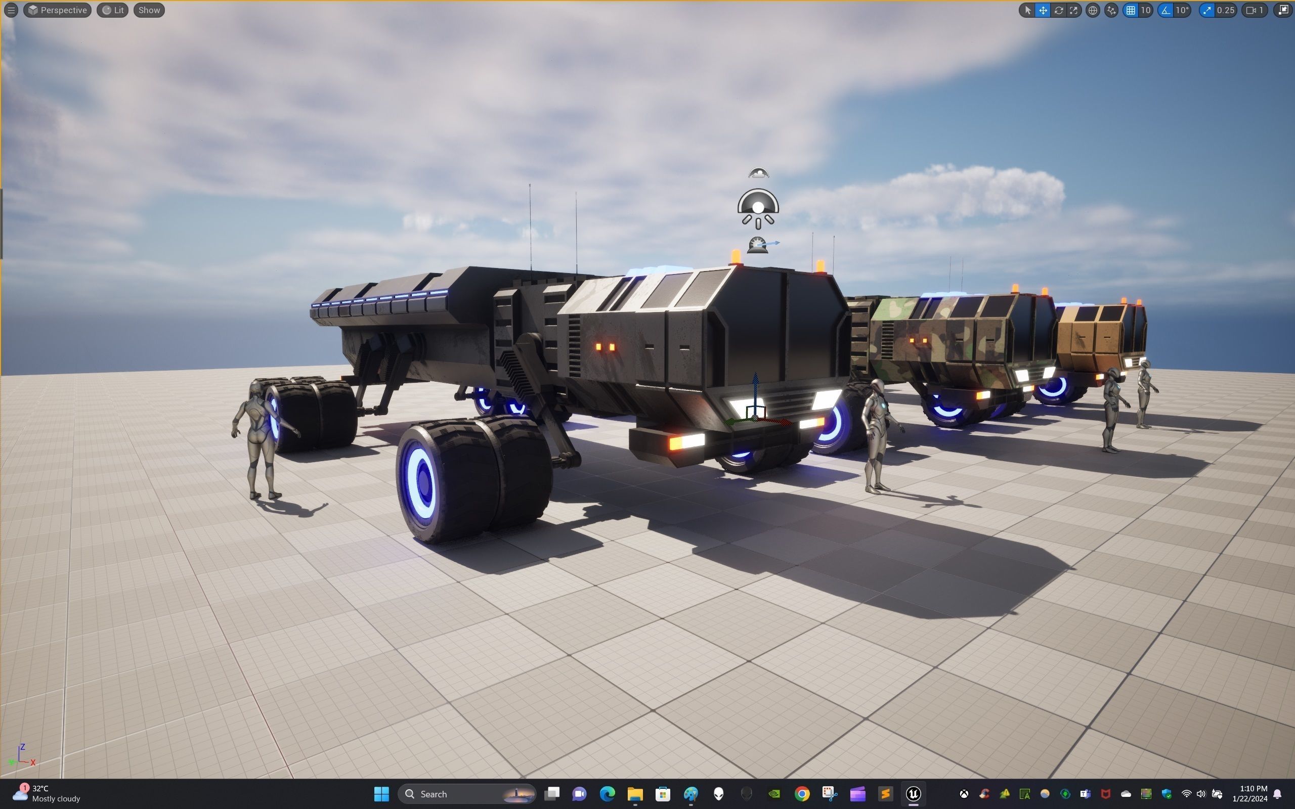 Rover Five Low-poly 3D model_26