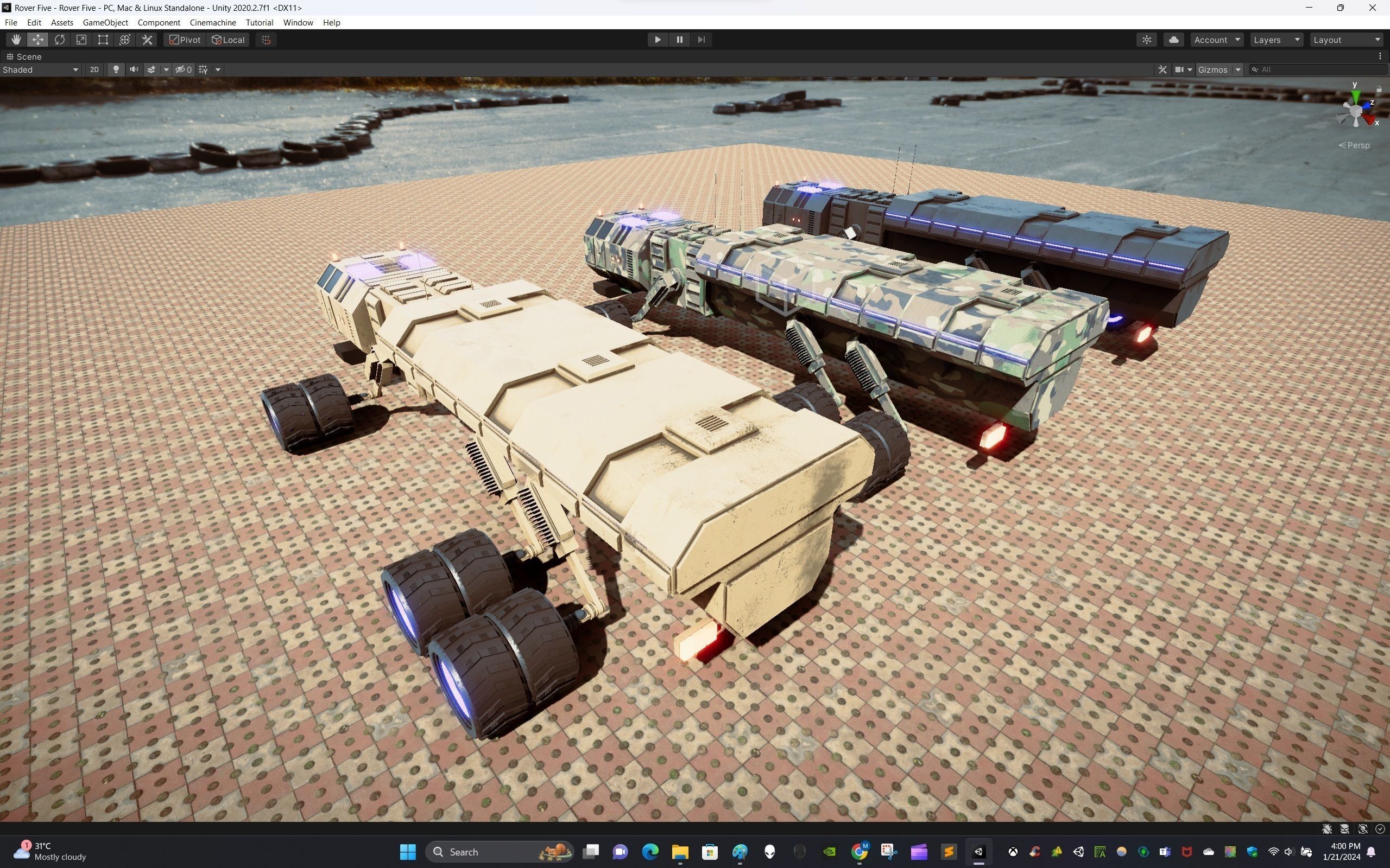 Rover Five Low-poly 3D model_20