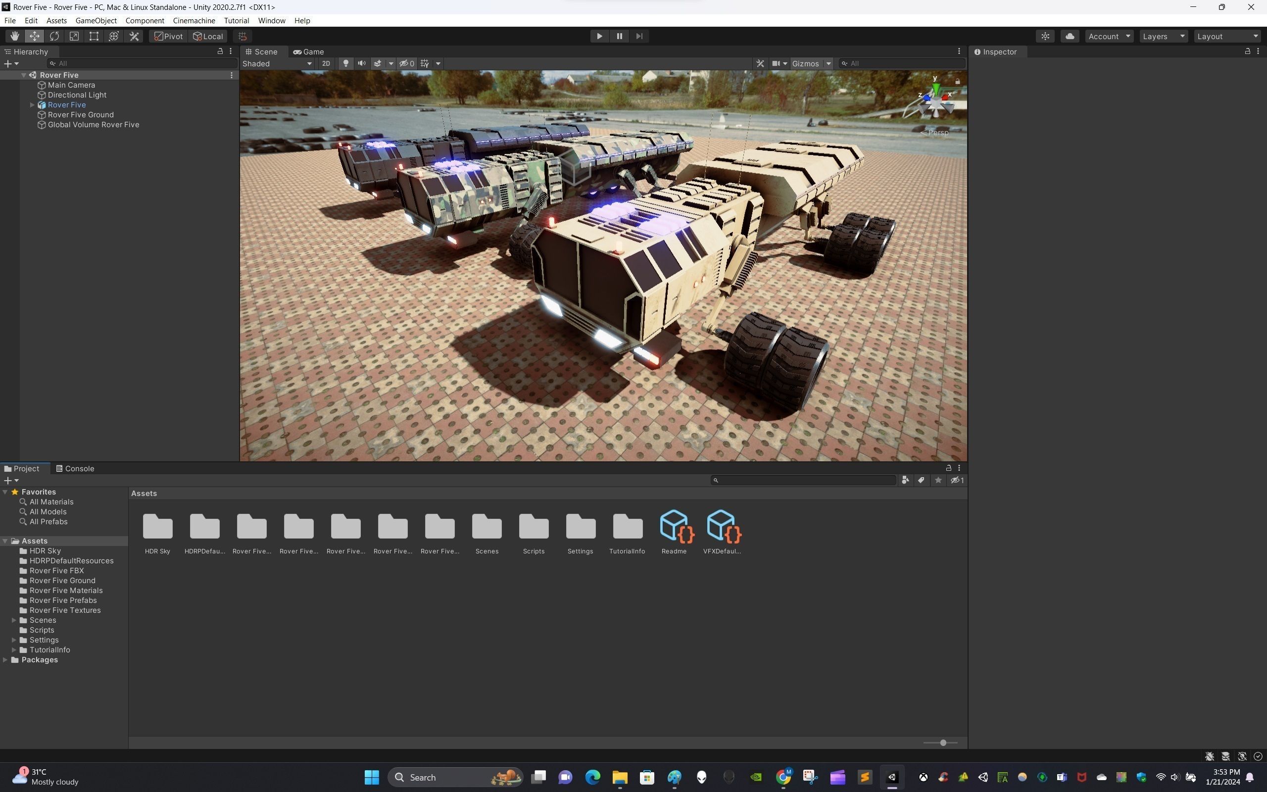 Rover Five Low-poly 3D model_12