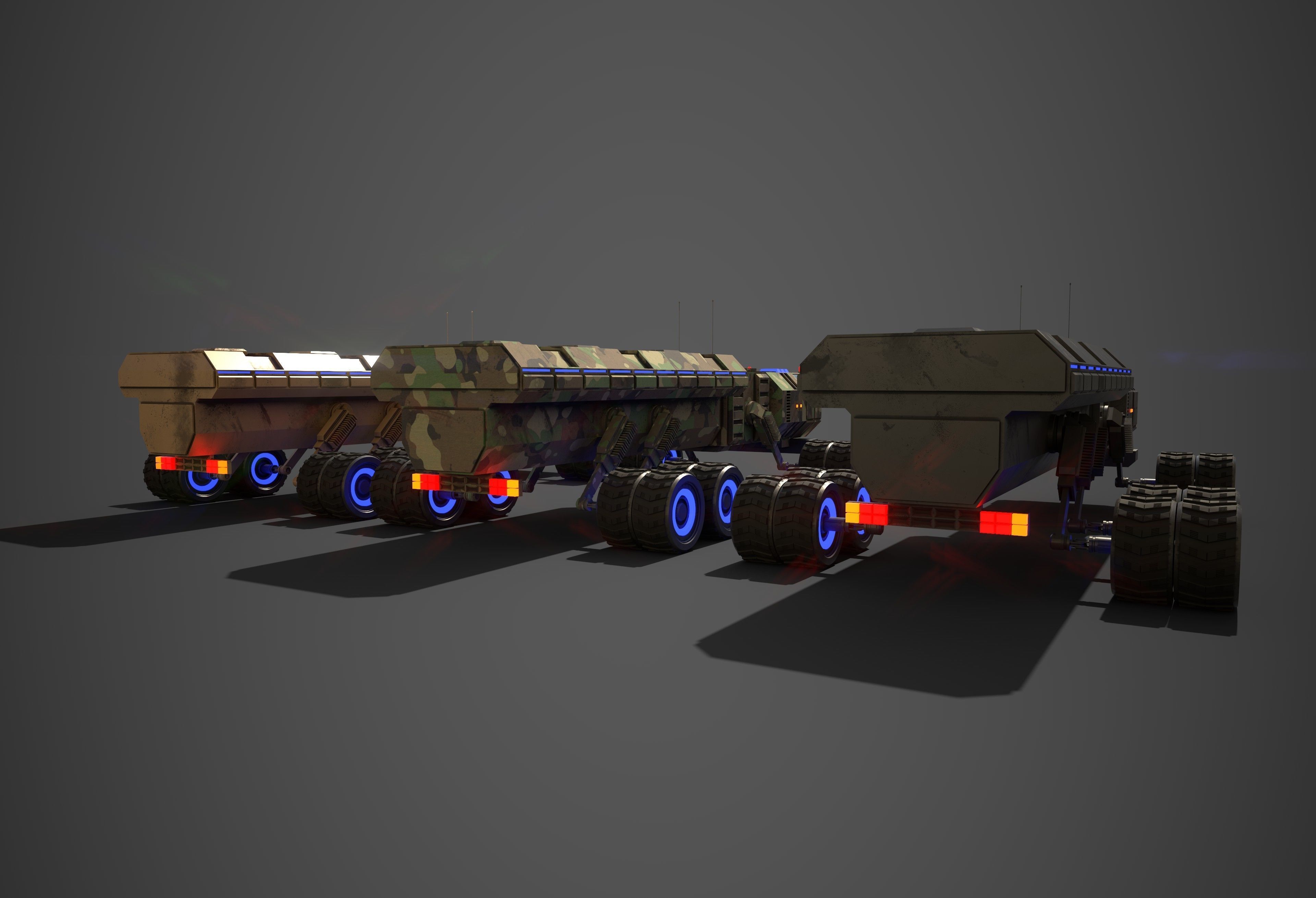 Rover Five Low-poly 3D model_7