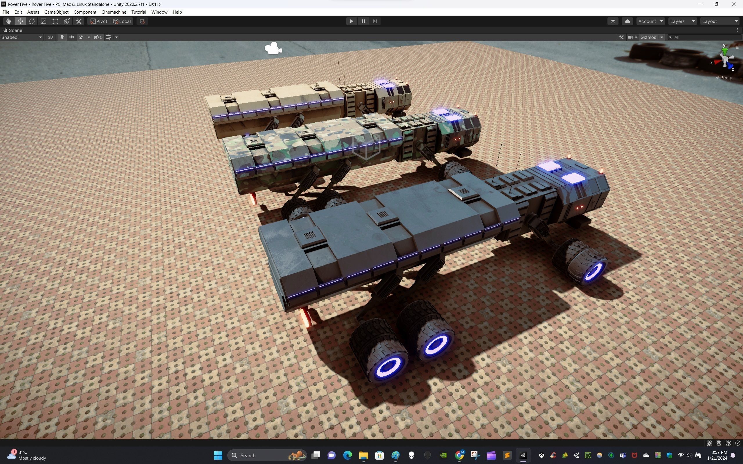 Rover Five Low-poly 3D model_18