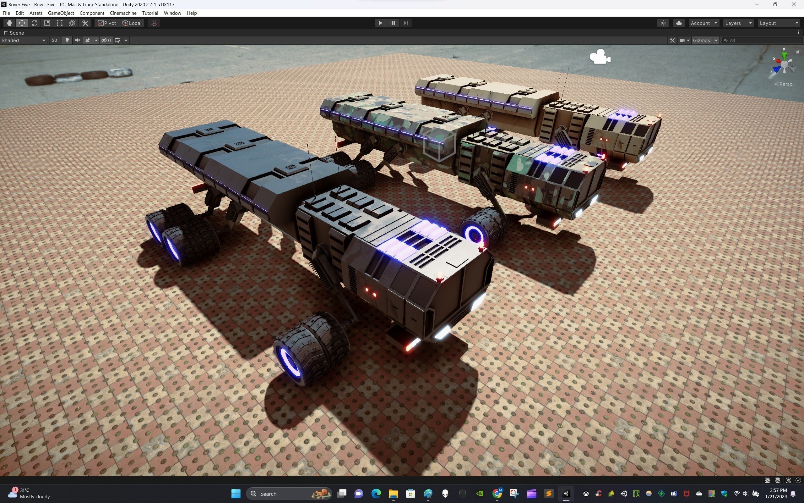 Rover Five Low-poly 3D model_19