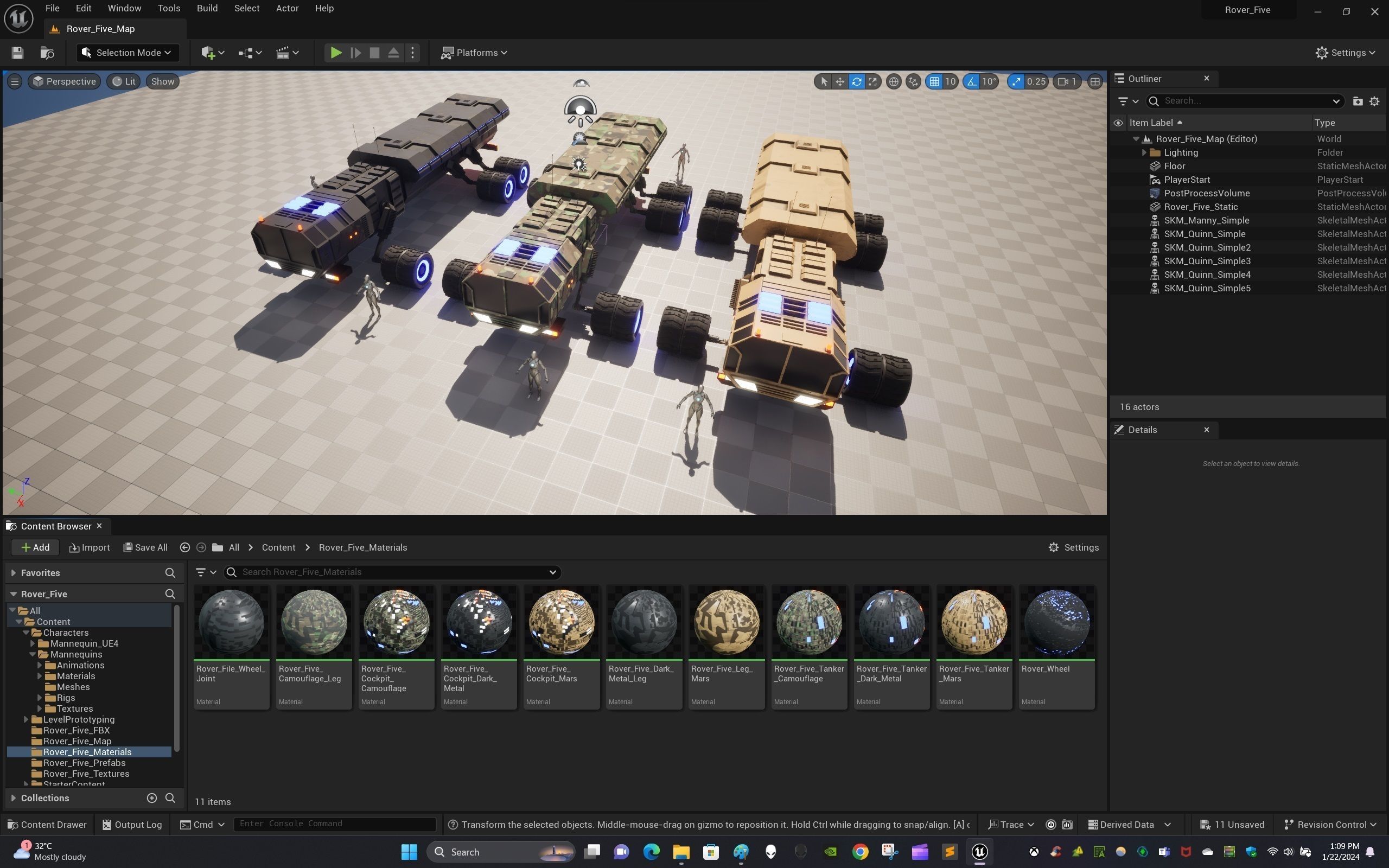 Rover Five Low-poly 3D model_24