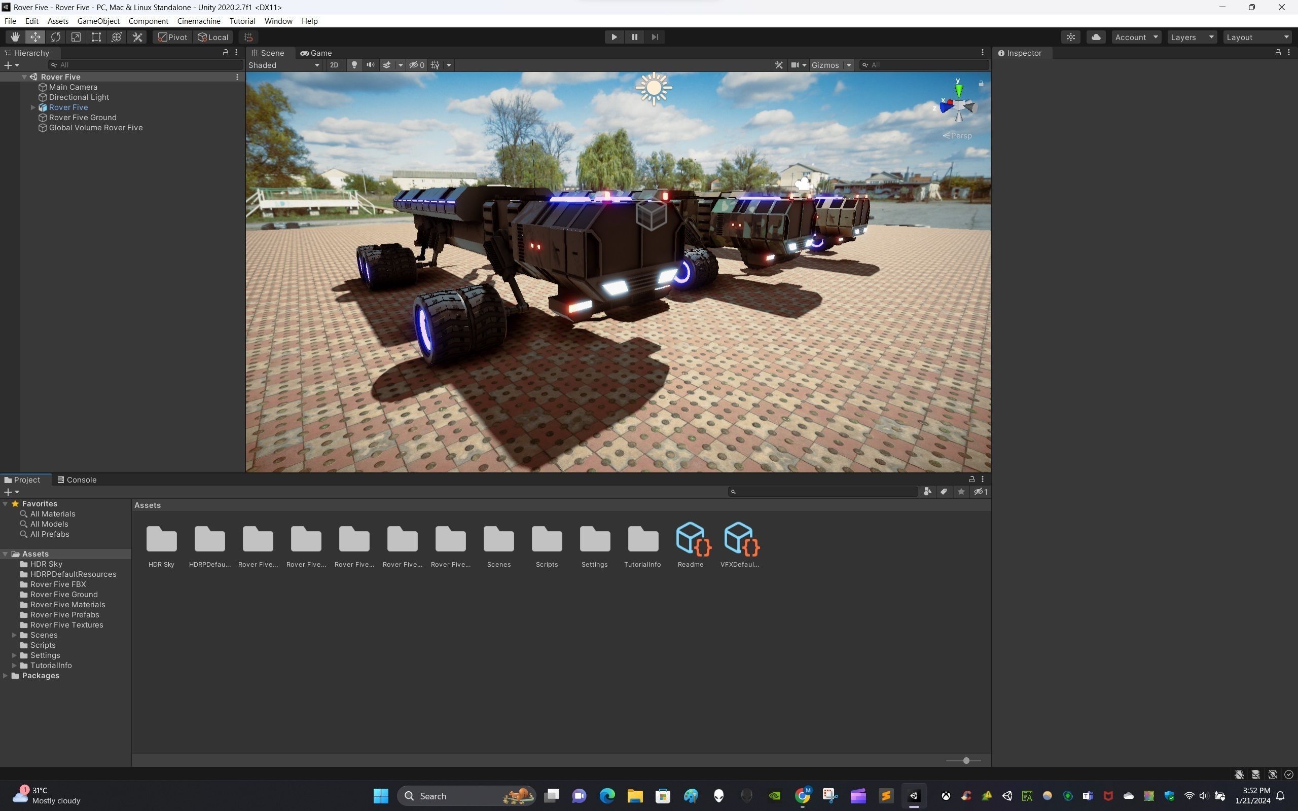 Rover Five Low-poly 3D model_11