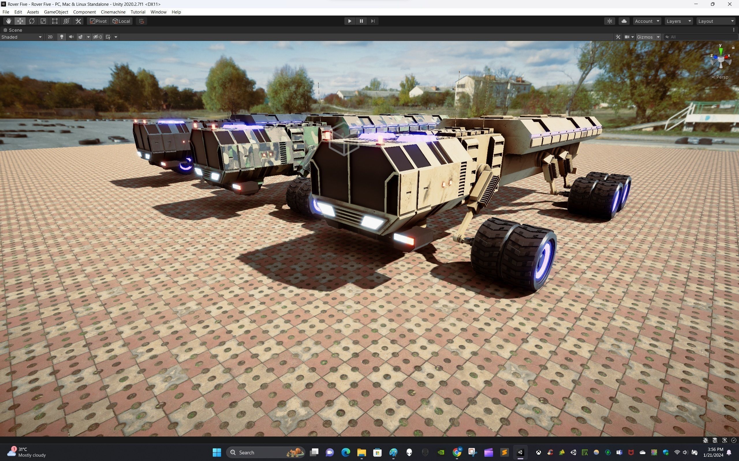 Rover Five Low-poly 3D model_17