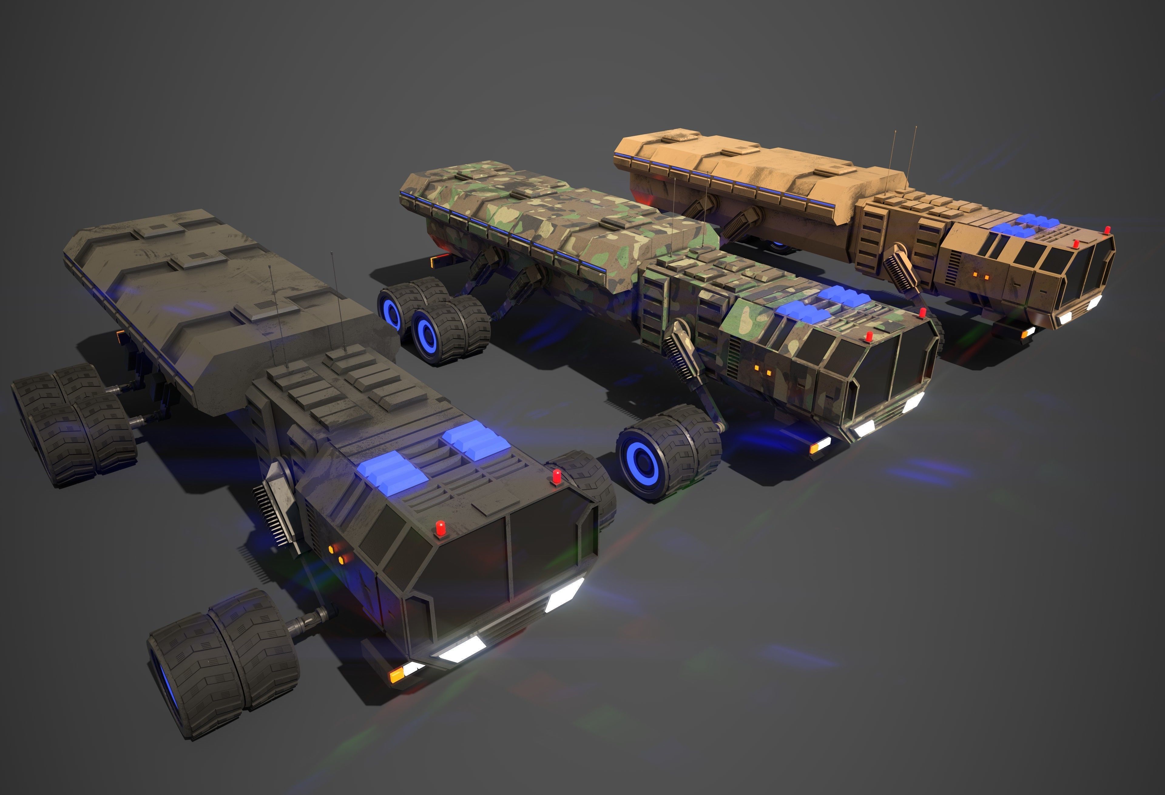 Rover Five Low-poly 3D model_2