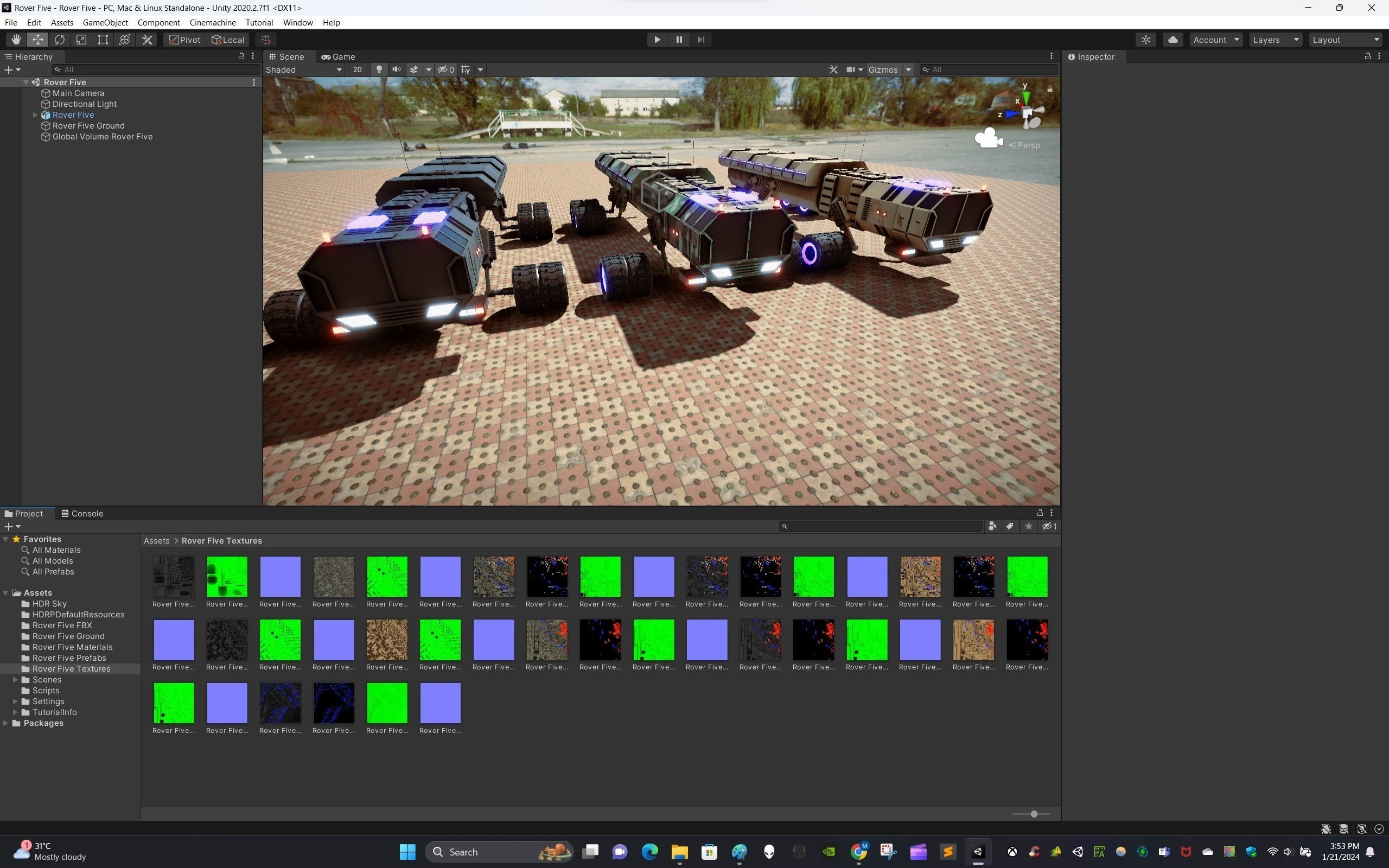 Rover Five Low-poly 3D model_13