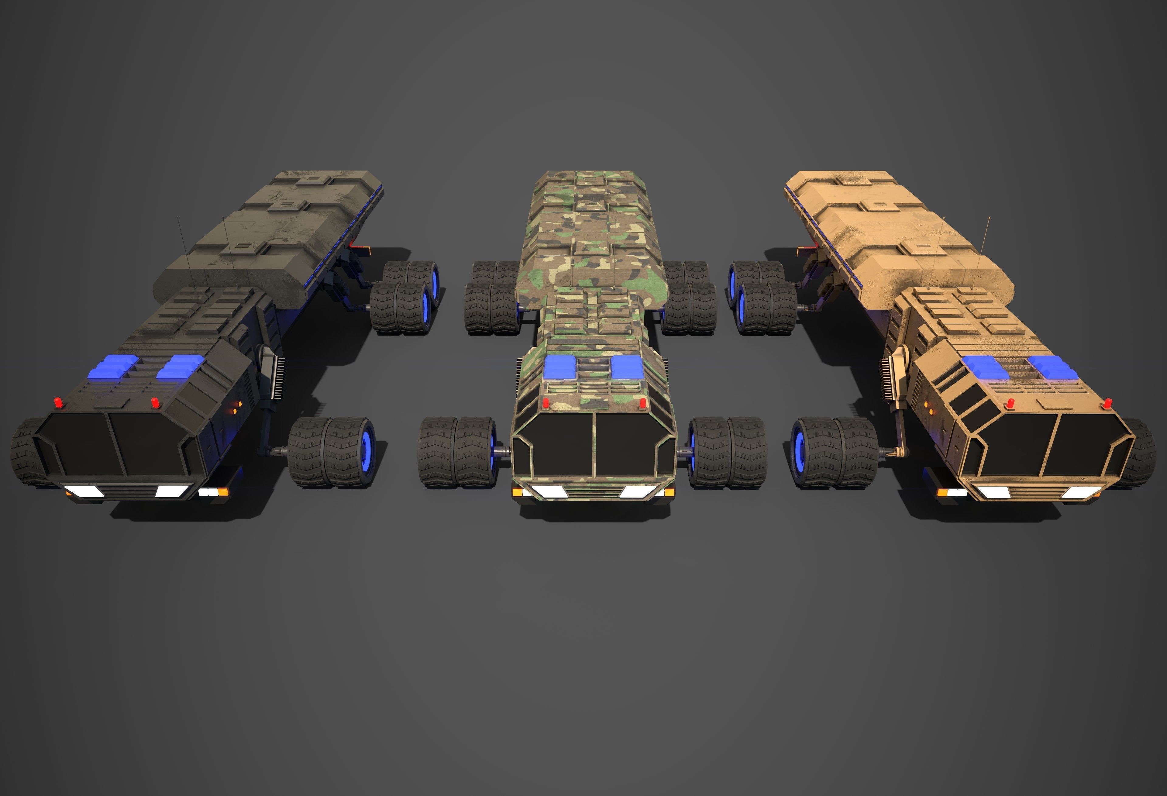 Rover Five Low-poly 3D model_5