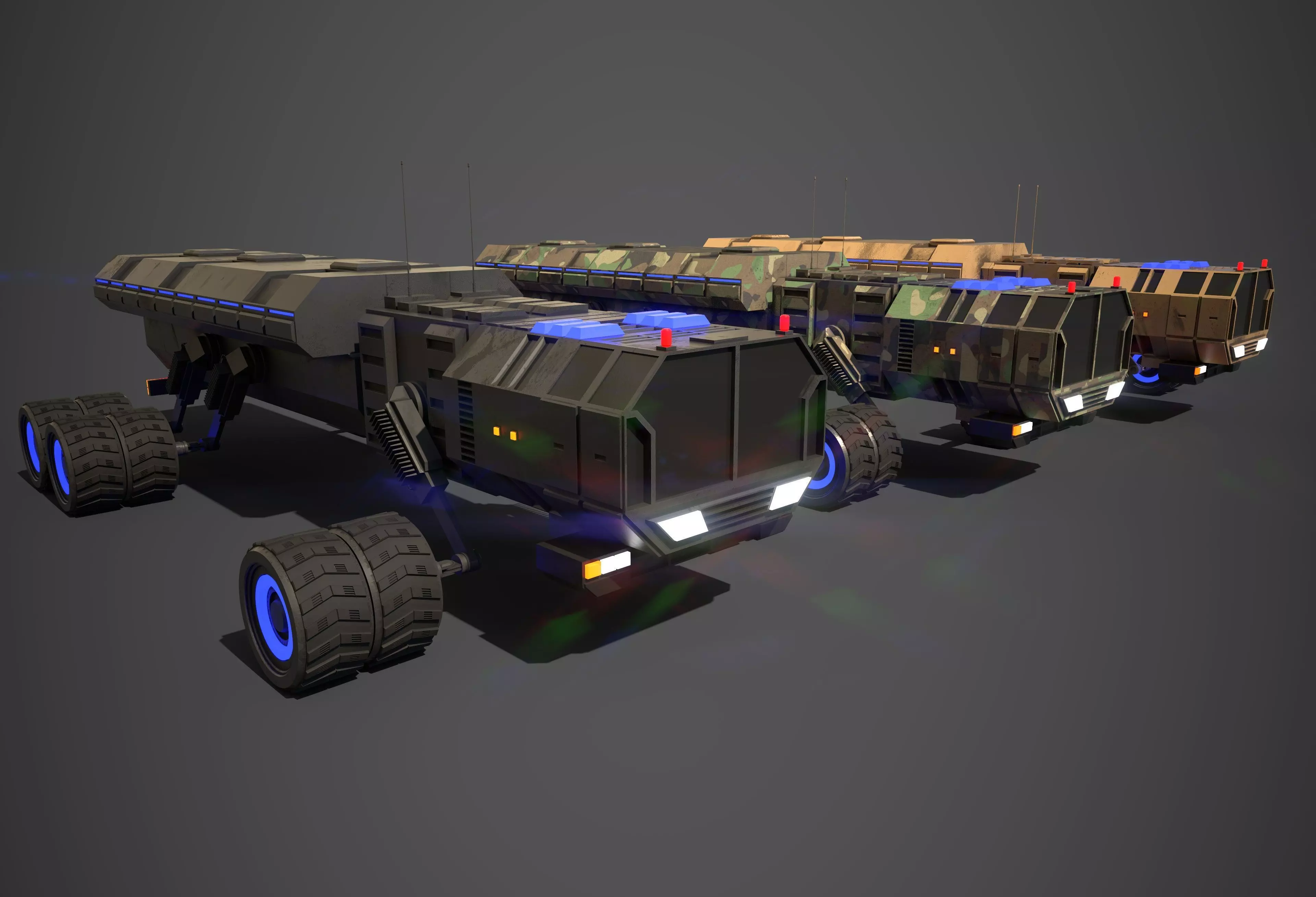 Rover Five Low-poly 3D model_0