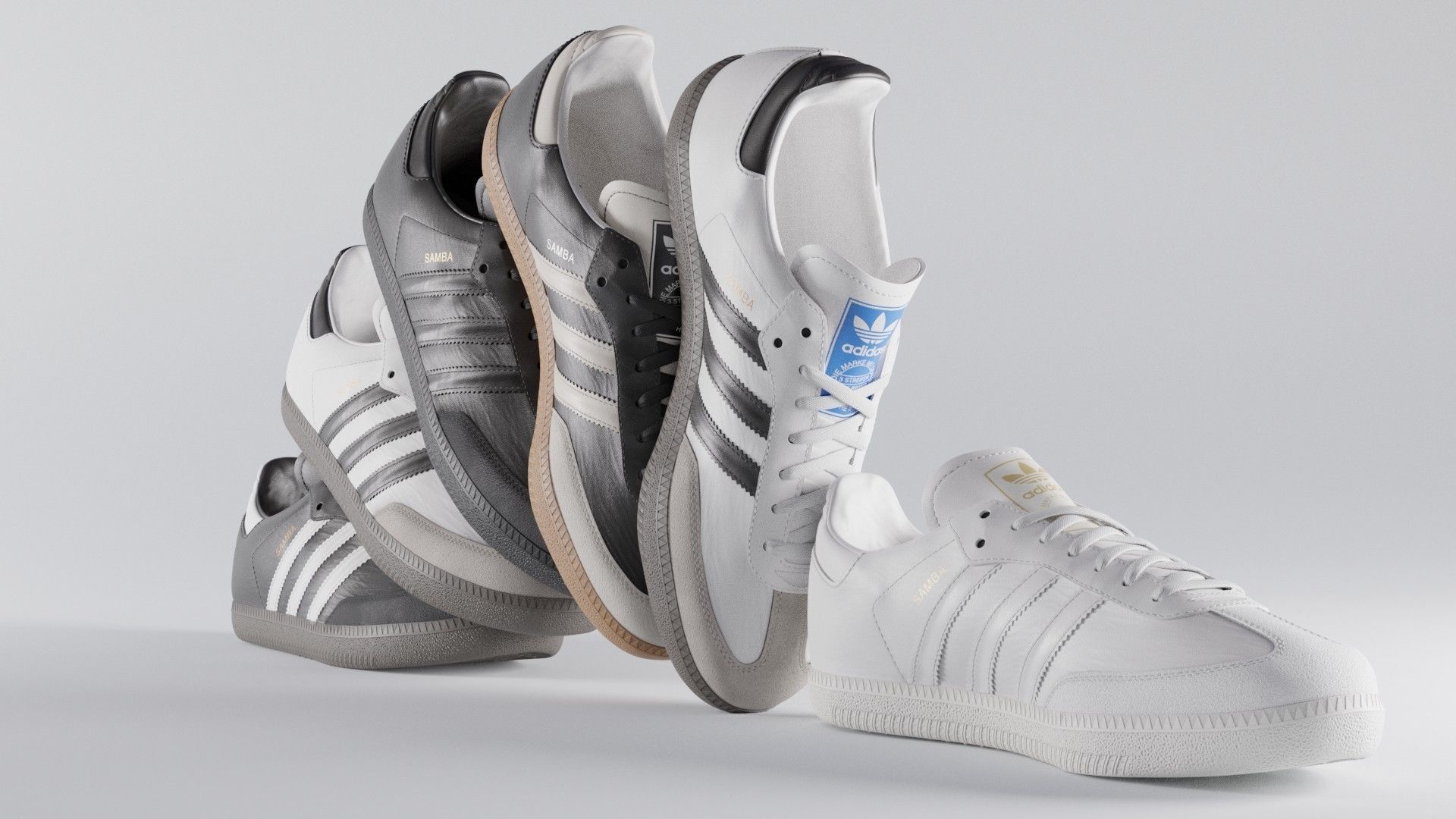 adidas gazelle silver green womens Flower Power main image 1