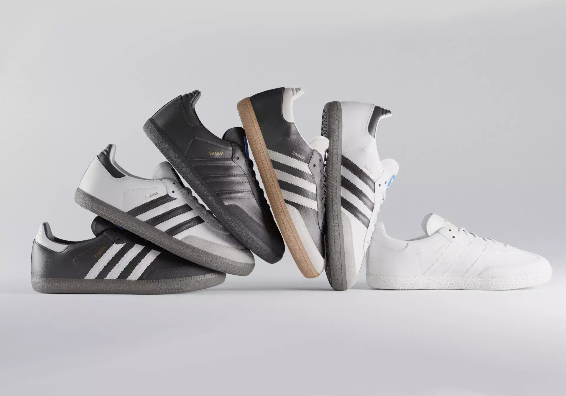 3D model Adidas Samba OG Classic Leather Shoes VR / AR / low-poly | CGTrader