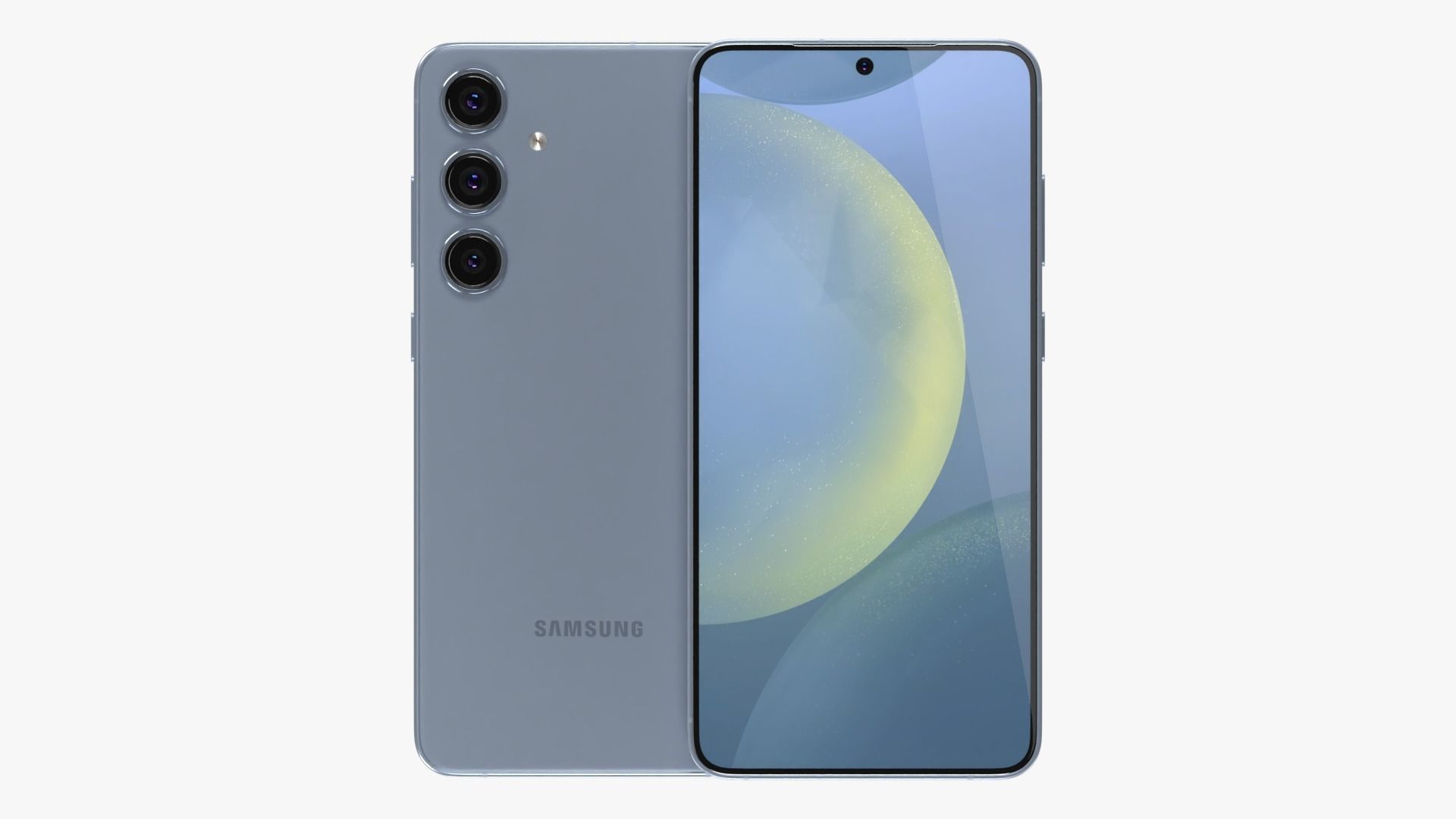 Samsung Galaxy S24 Plus Blue Low-poly 3D model_1