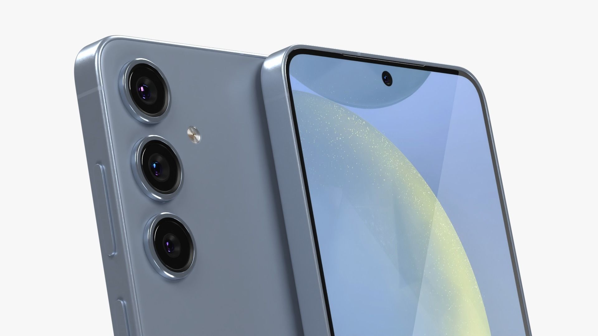 Samsung Galaxy S24 Plus Blue Low-poly 3D model_3