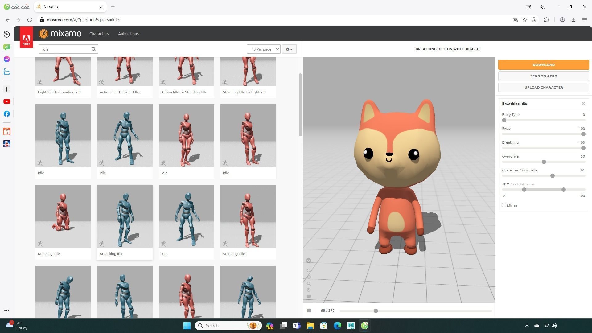 Stylized Wolf Animated v001 Low-poly 3D model_2
