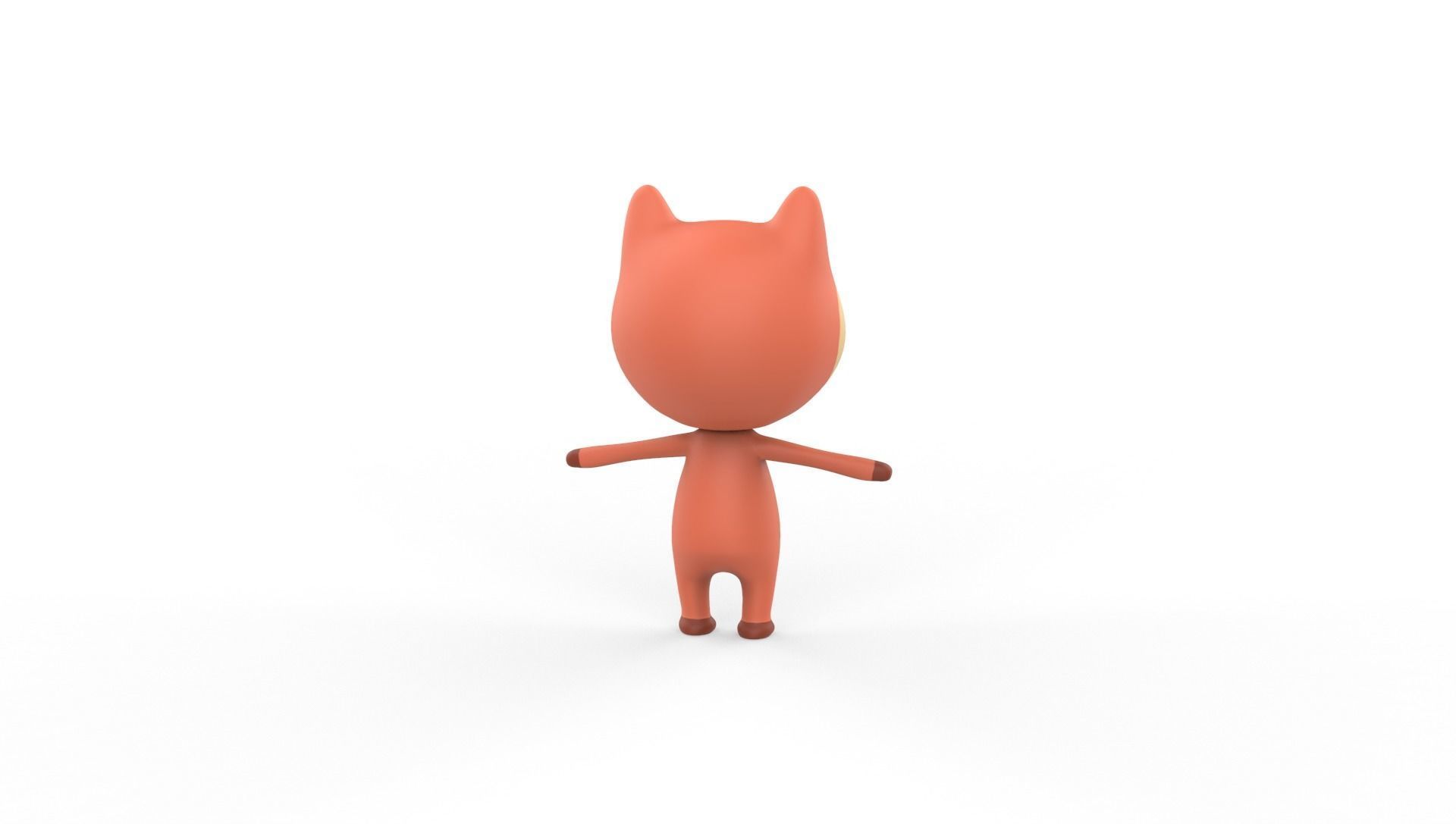 Stylized Wolf Animated v001 Low-poly 3D model_15