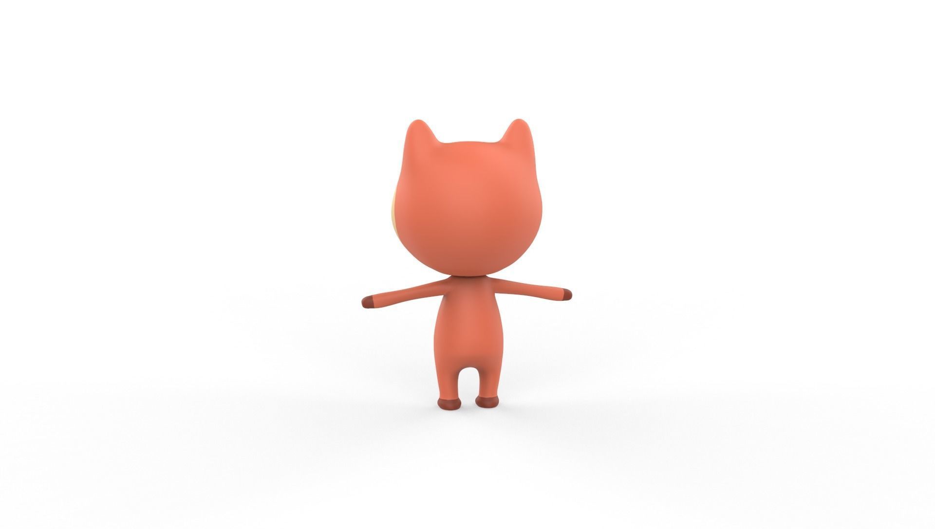 Stylized Wolf Animated v001 Low-poly 3D model_14