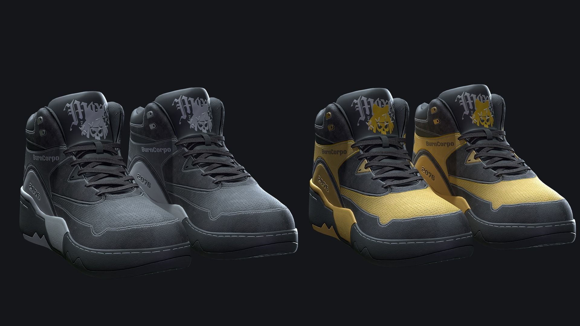 Sneakers - Low Poly   Low-poly 3D model_6