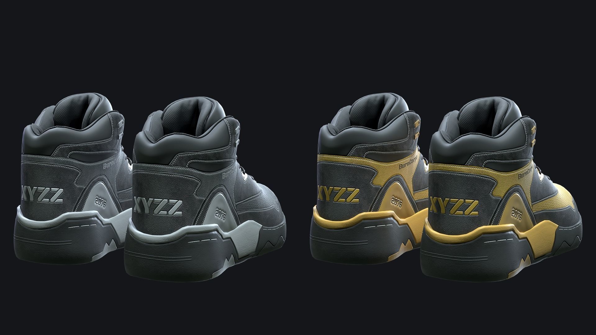 Sneakers - Low Poly   Low-poly 3D model_7