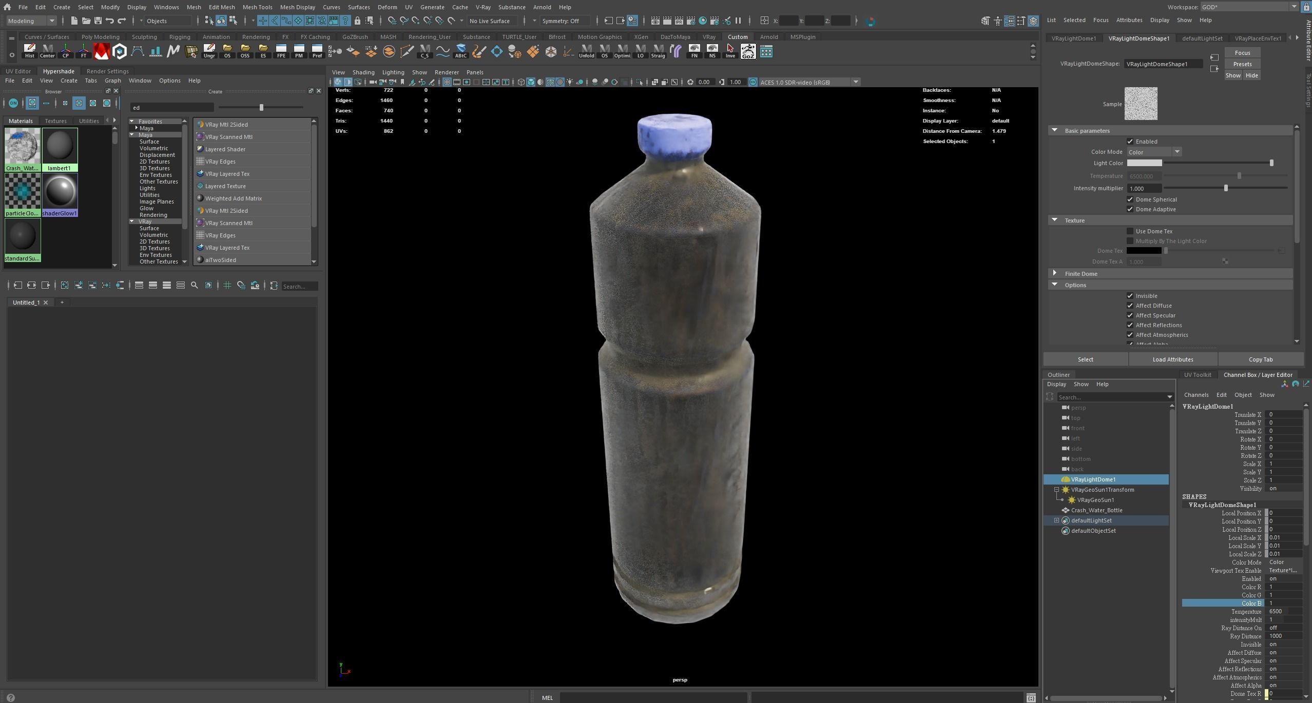 Crash Water Bottle 3D model_4