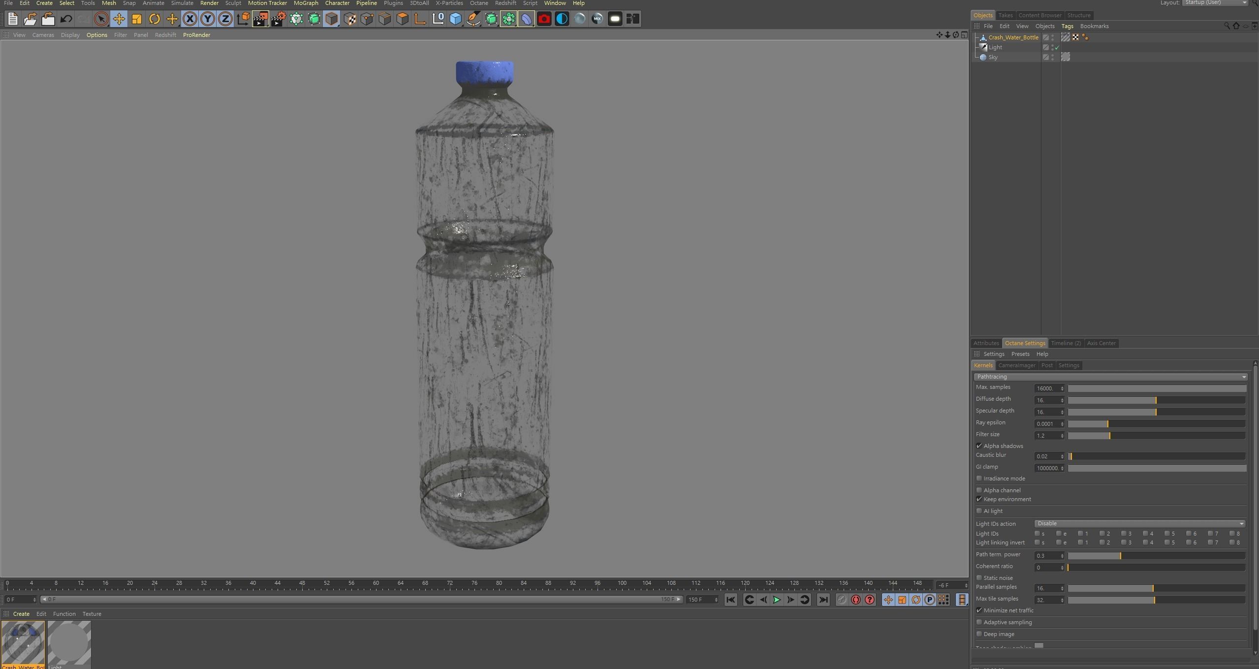 Crash Water Bottle 3D model_3