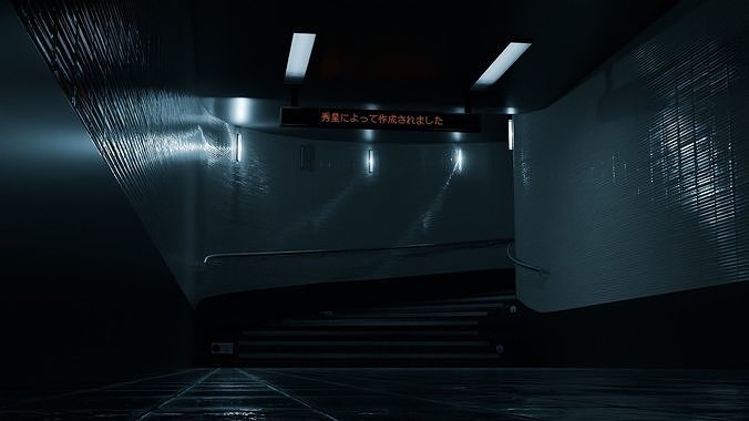Japanese Subway Animation Free 3D model