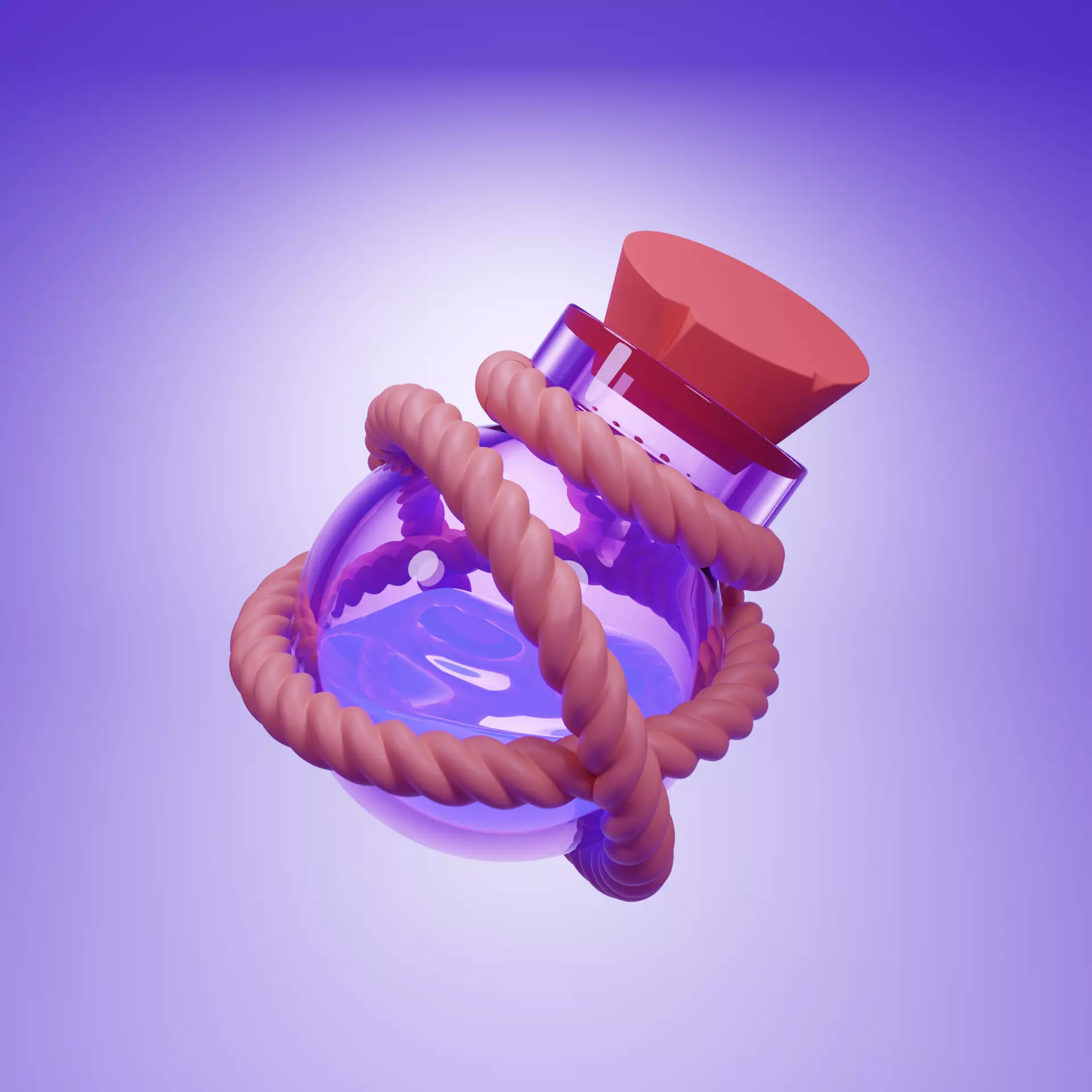 Potion Bottle 3D model_0