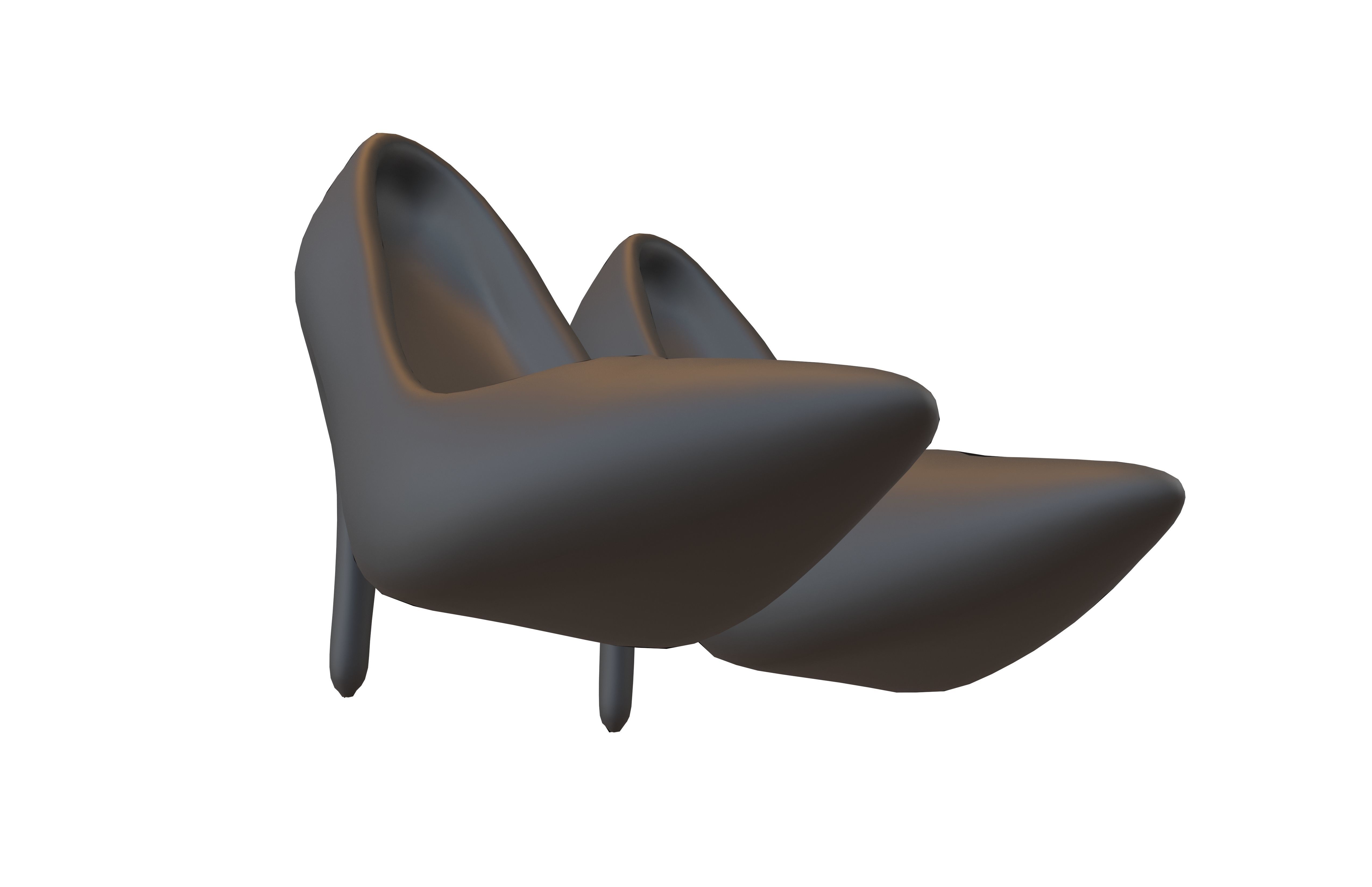 High Heels Icon v1 001 Low-poly 3D model_3