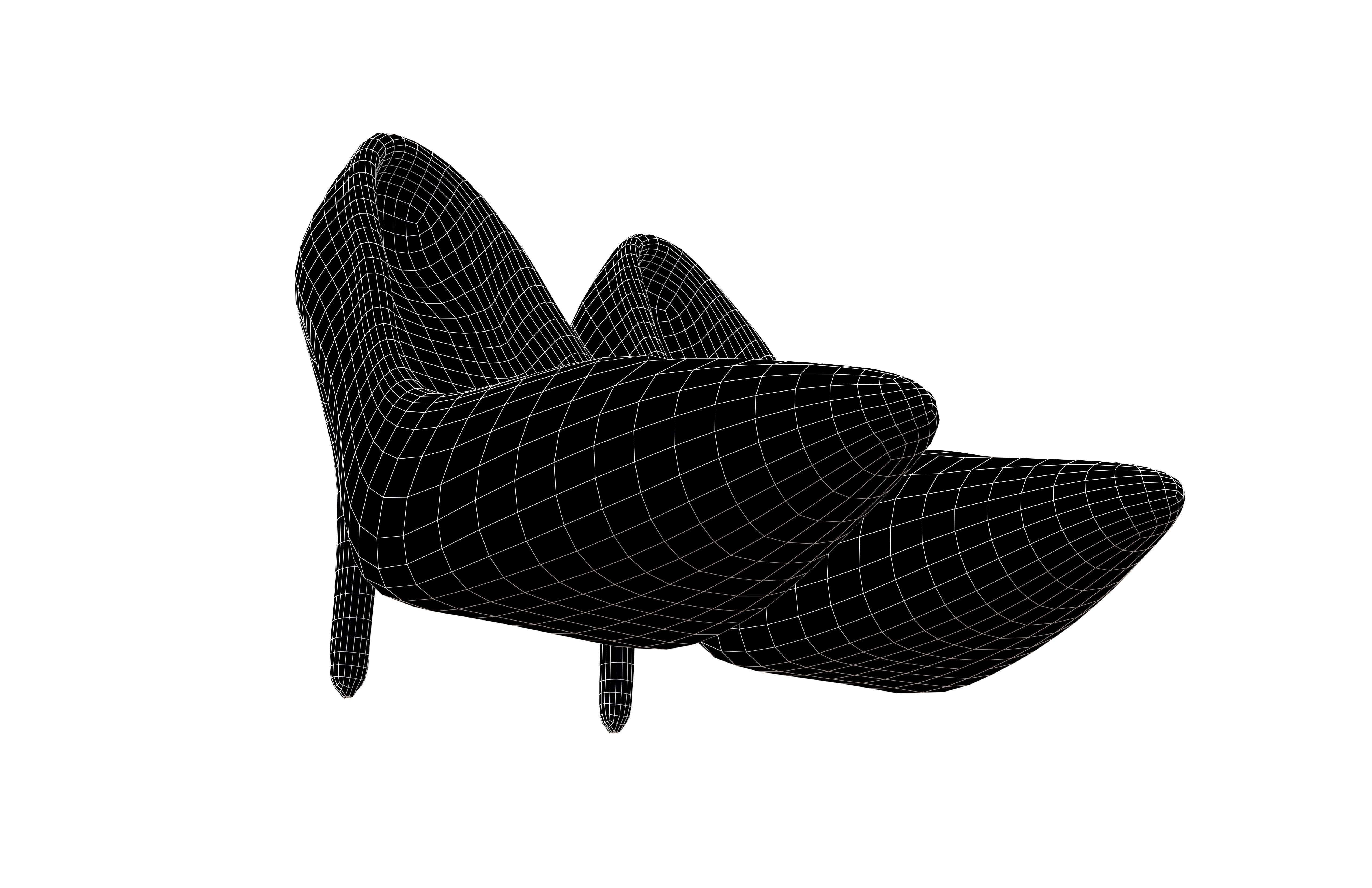High Heels Icon v1 001 Low-poly 3D model_5