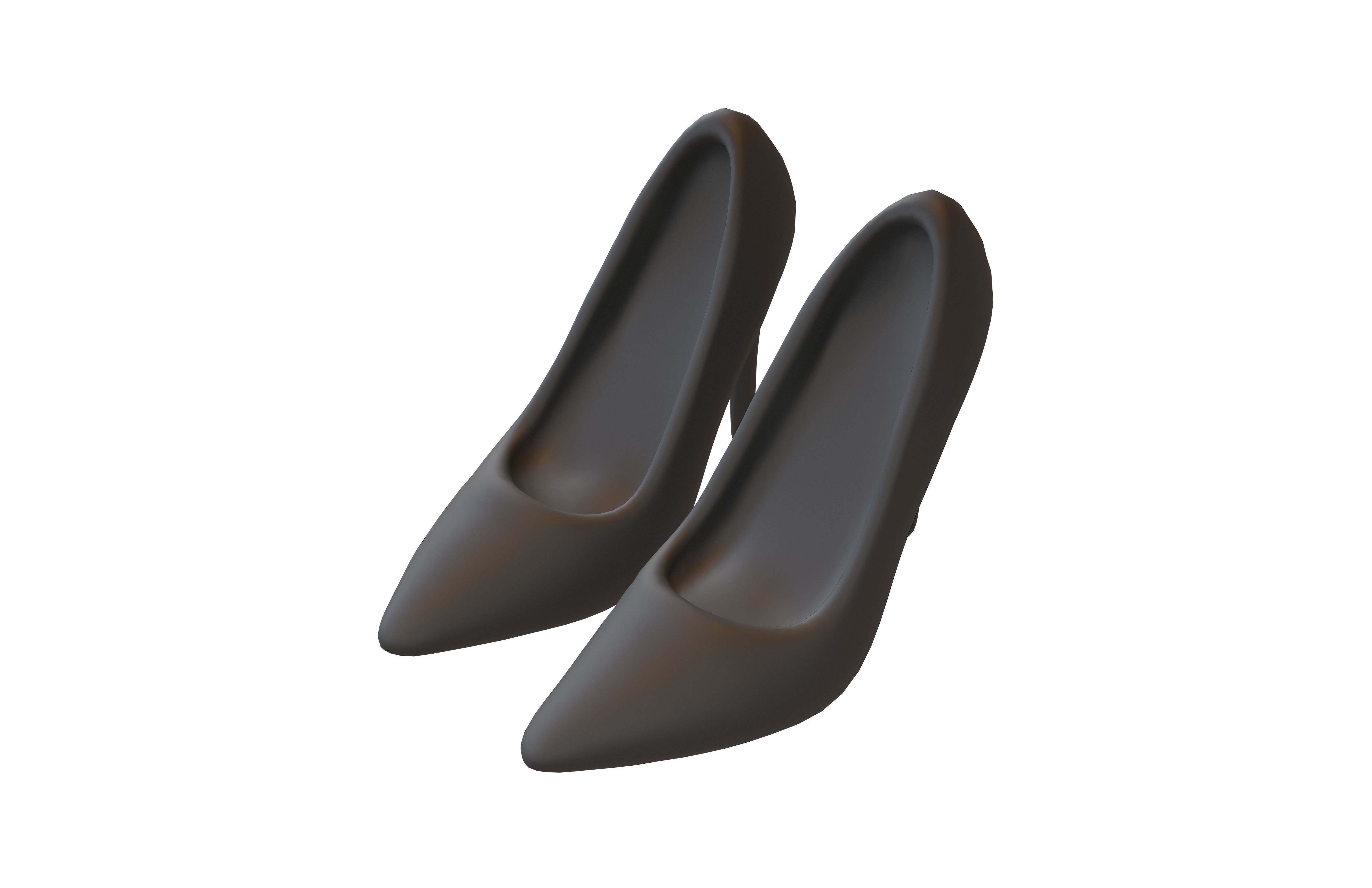 High Heels Icon v1 001 Low-poly 3D model_2