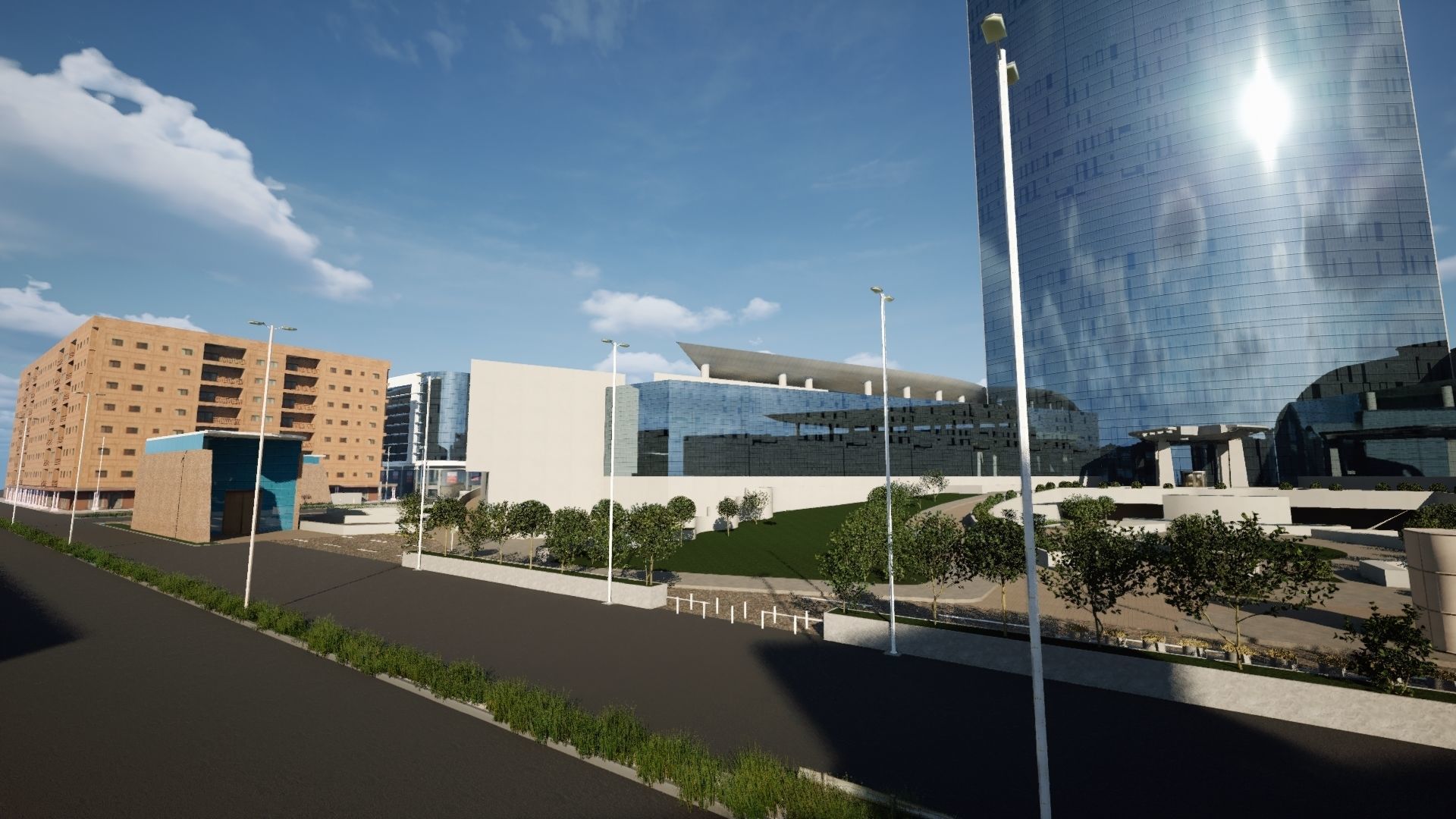 Kingdom Tower Riyadh Low-poly 3D model_9